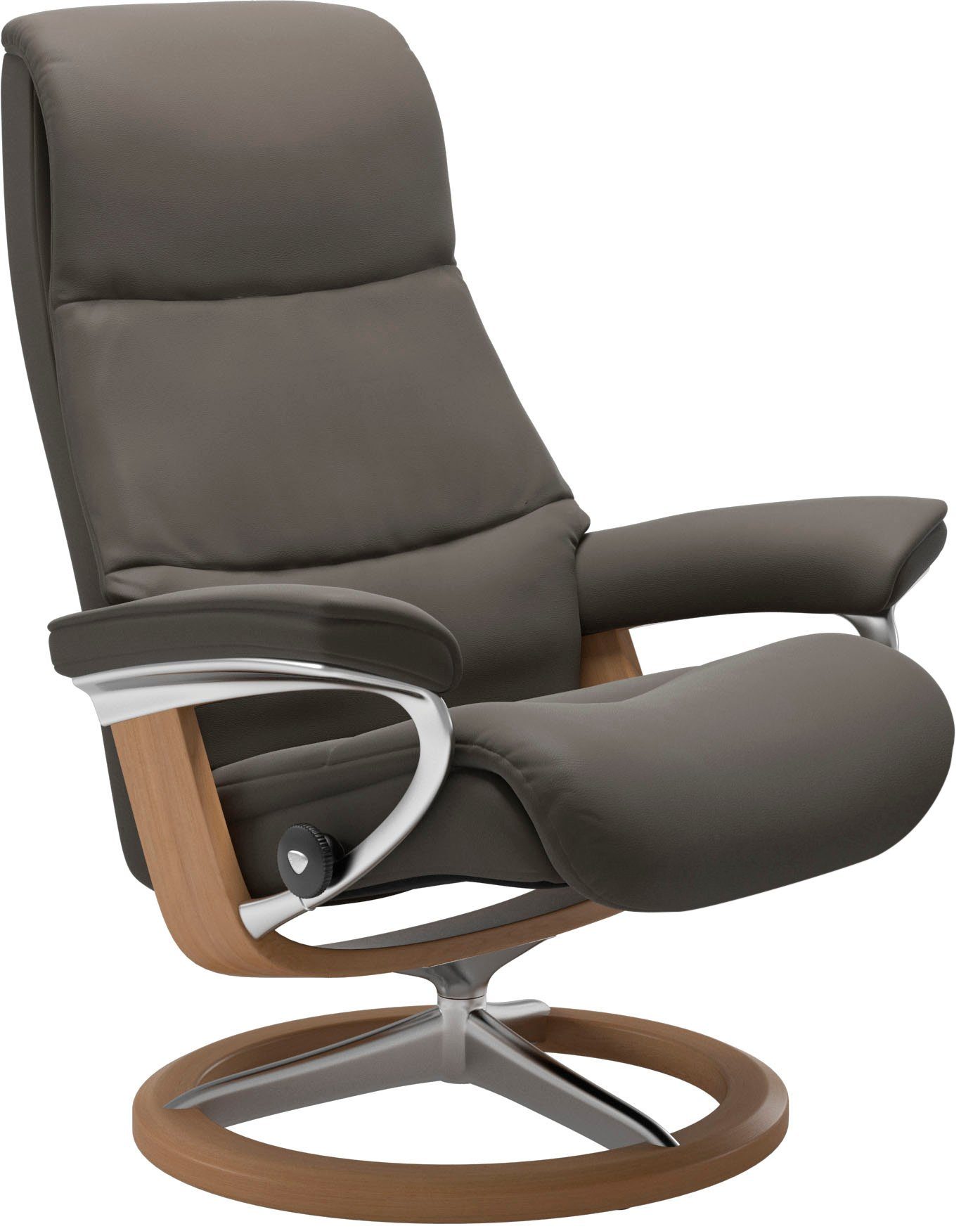 Base, Signature Relaxsessel mit Größe S,Gestell mit (Set, Eiche Relaxsessel Stressless® Hocker), View