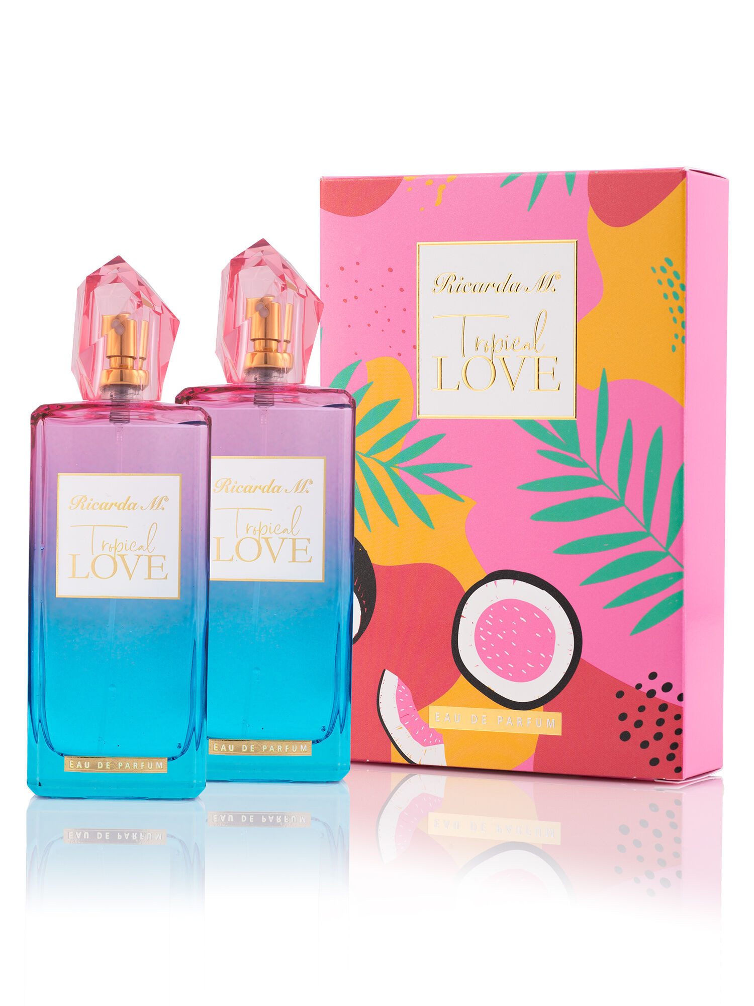 Ricarda M. Eau de Parfum Eau de Parfum "WOS Tropical Love", 2-tlg., mit Kokosnuss, Limette & Vanille