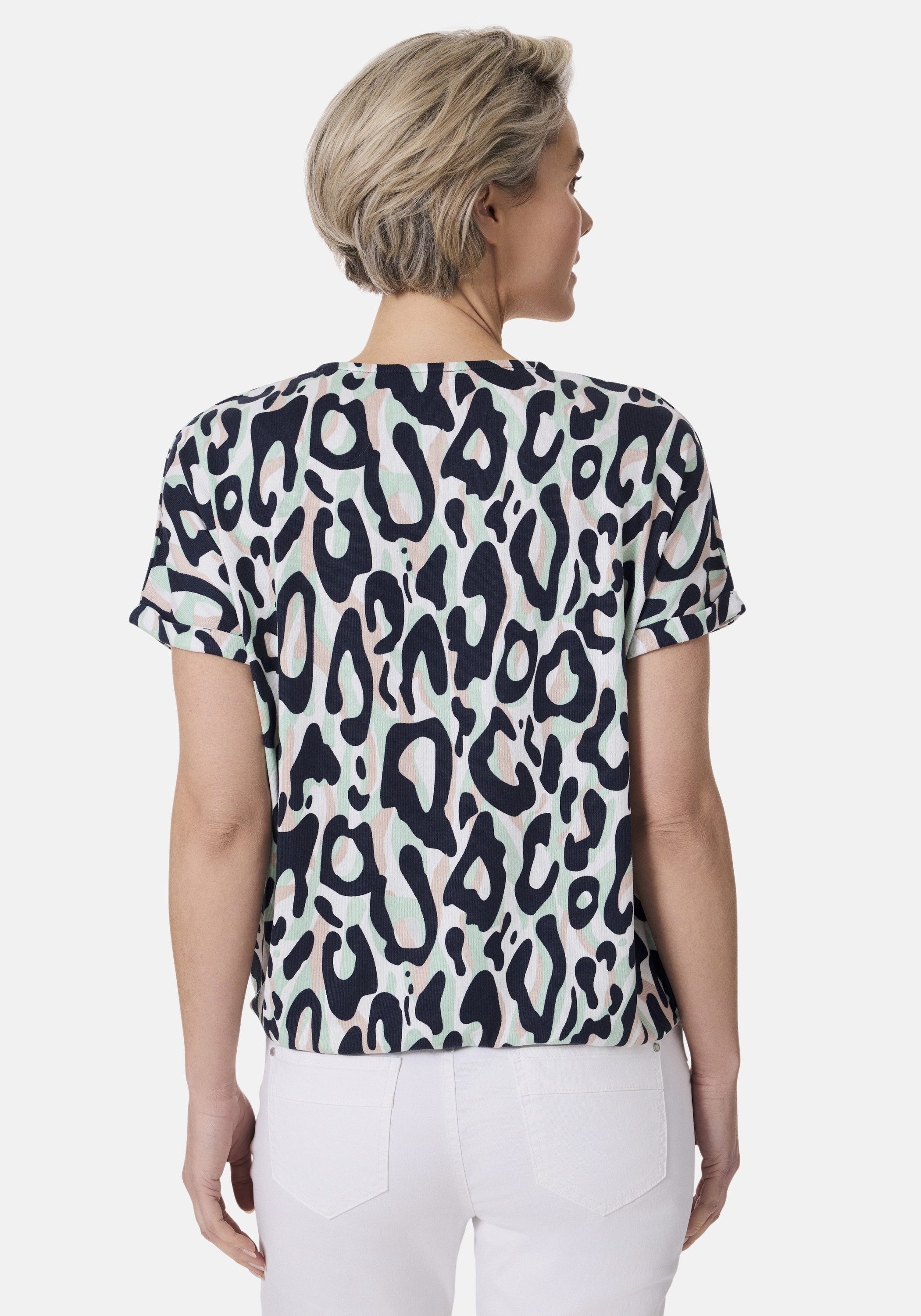 STOOKER WOMEN Kurzarmshirt STCLEA Print T-Shirt Regular Fit T-Shirt Spitzen günstig online kaufen