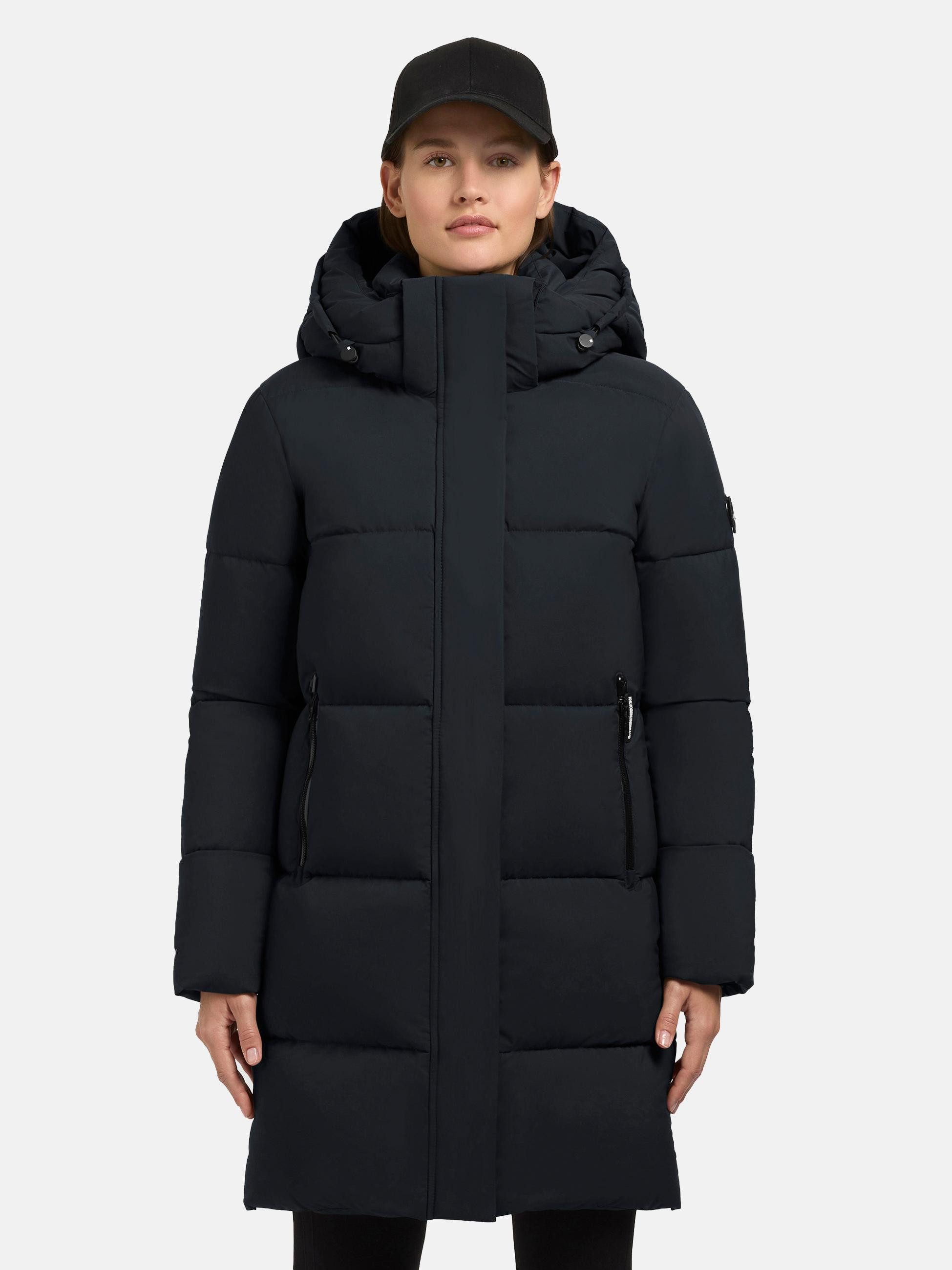 khujo Steppmantel Haya Matt-YM Warmer gesteppter Damen Kurzmantel
