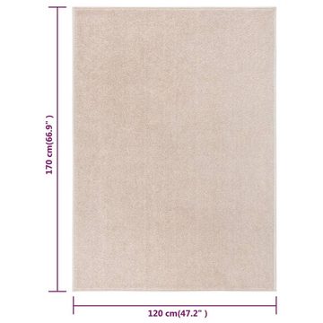 Teppich Kurzflor 120x170 cm Dunkelbeige, furnicato, Rechteckig
