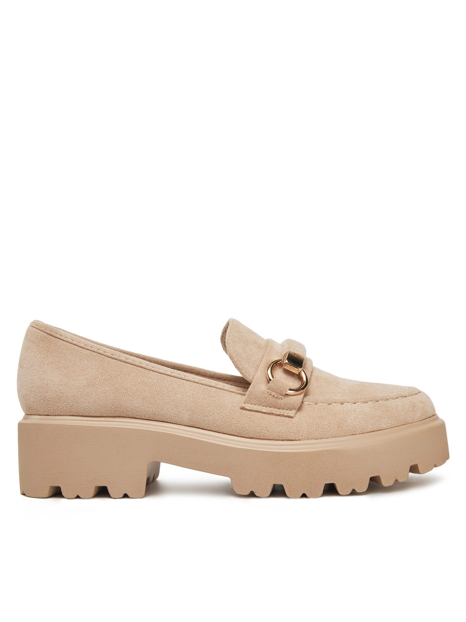 DeeZee Deezee Damen-Loafers Beige LE601-4 Mokassin
