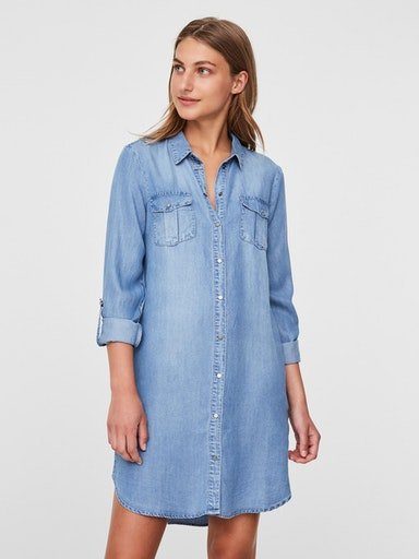 Jeanskleid blue Vero Moda denim VMSILLA light