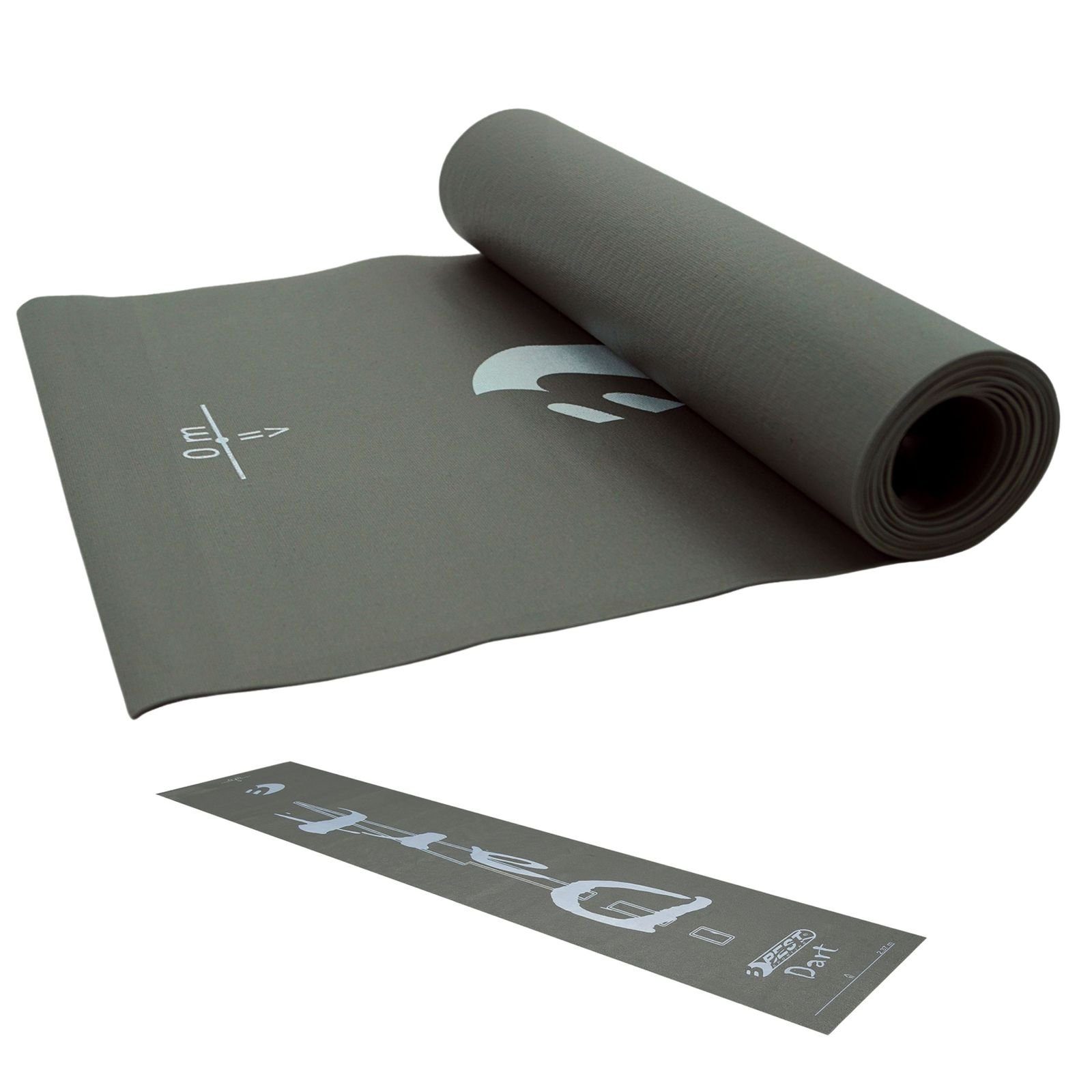 Best Sporting Dartpfeil Dart-Teppich, 40 x2 50 cm, dunkelgrau mit Aufdruck