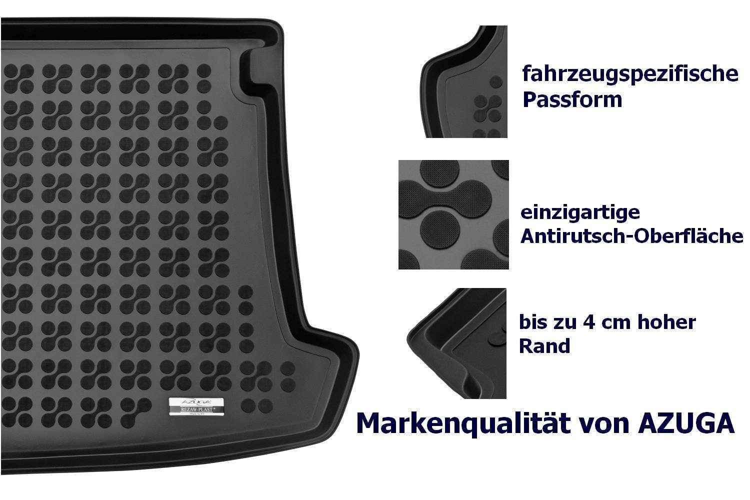 AZUGA Kofferraumwanne Gummi-Kofferraumwanne passend für VW ID.3 ab