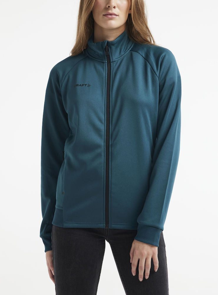 Craft Trainingsjacke ADV Unify (funktionelles Recyclingpolyester) tealblau Damen