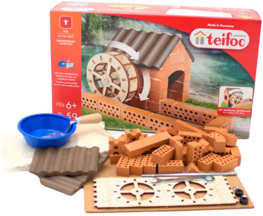 Eitech Teifoc Wassermühle Steinbaukasten, (60 St)