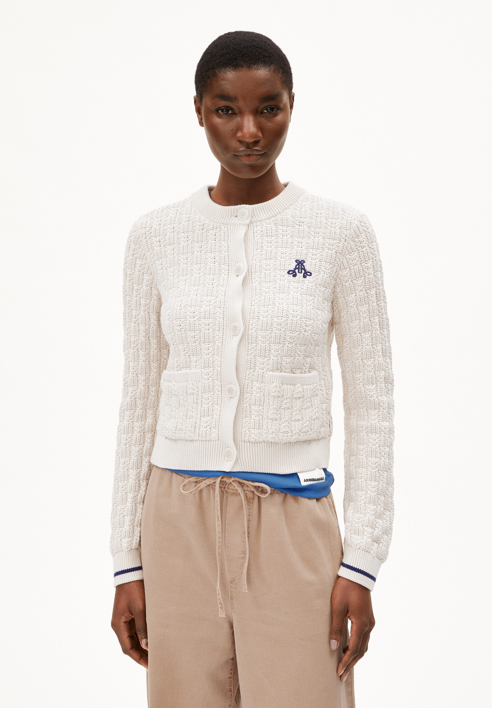 Armedangels Cardigan JULIAANAS STRUCTURE Strickjacke aus Bio-Baumwolle (Sli günstig online kaufen
