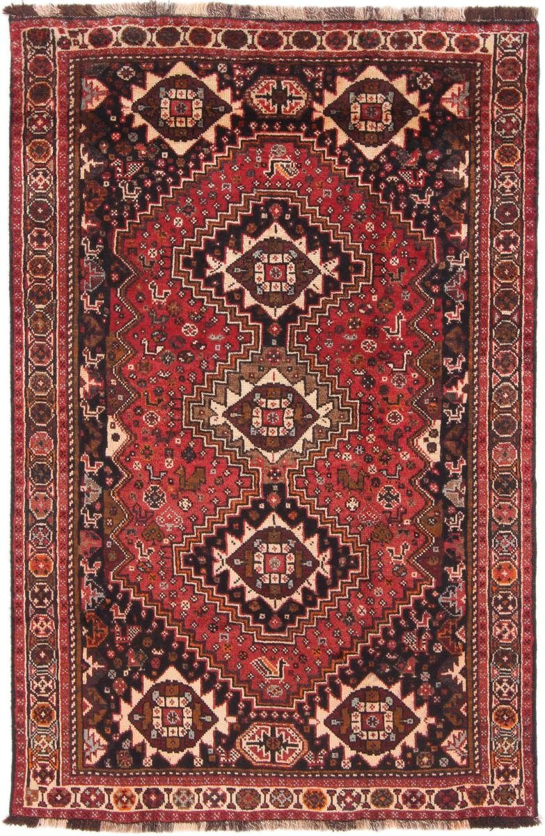 Orientteppich Shiraz 116x181 Handgeknüpfter Orientteppich / Perserteppich, Nain Trading, rechteckig, Höhe: 10 mm