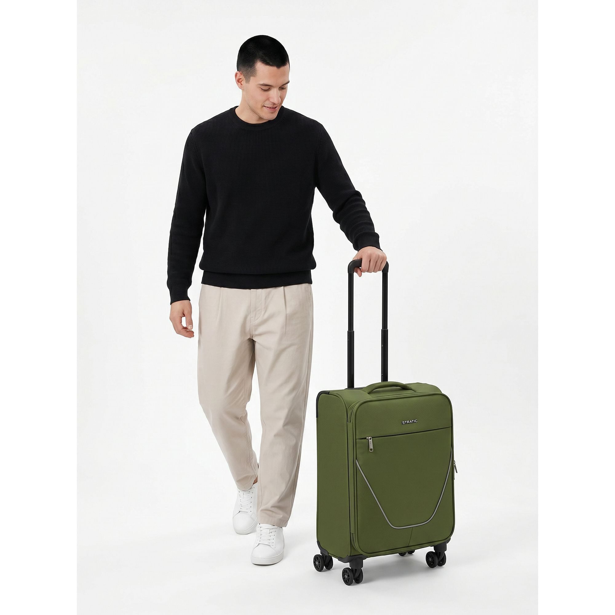 Stratic Handgepäck-Trolley taska, 4 Rollen, Polyester