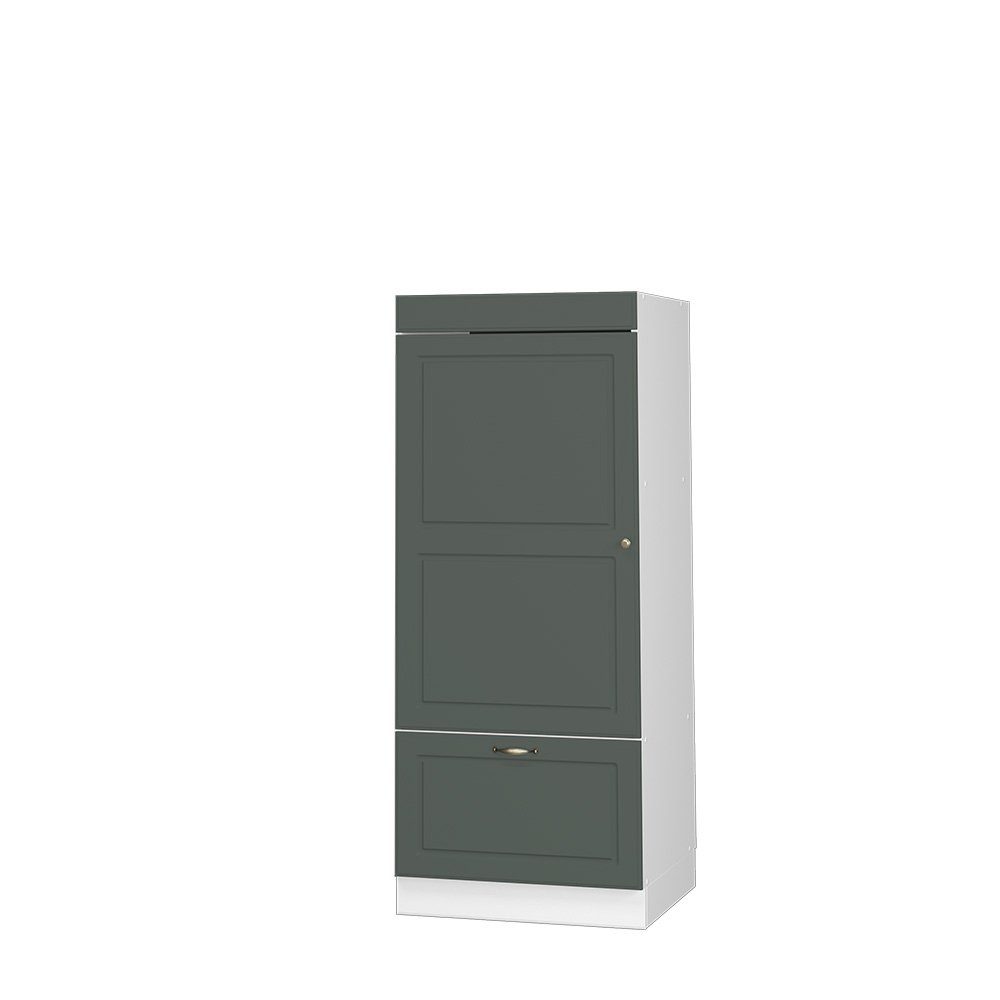 Vicco Mikrowellenumbauschrank Fame-Line, Grün-Gold Landhaus/Weiß, 60 günstig online kaufen