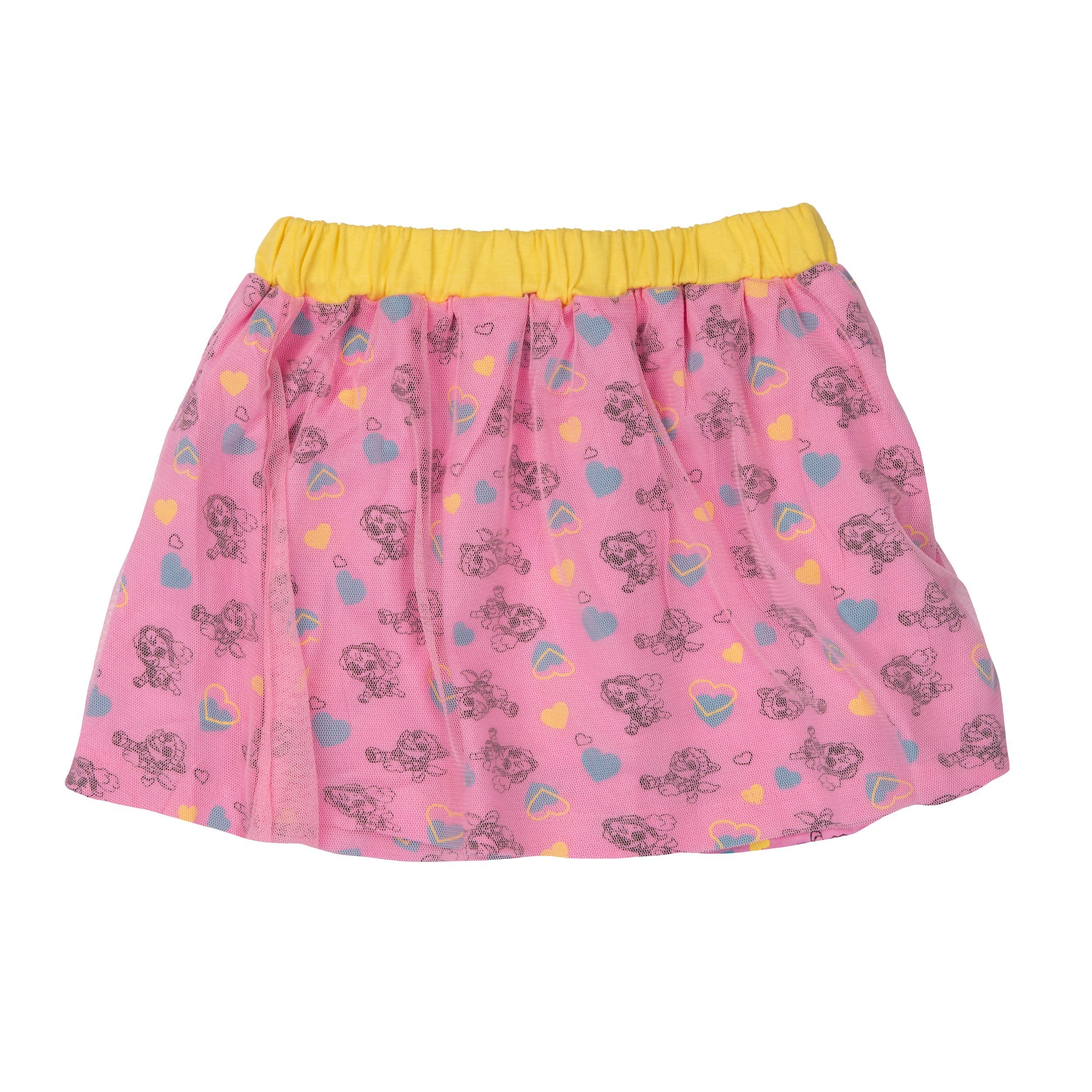 United Labels® A-Linien-Kleid Paw Patrol Rock für Mädchen - Skye & Everest  Meshrock Pink