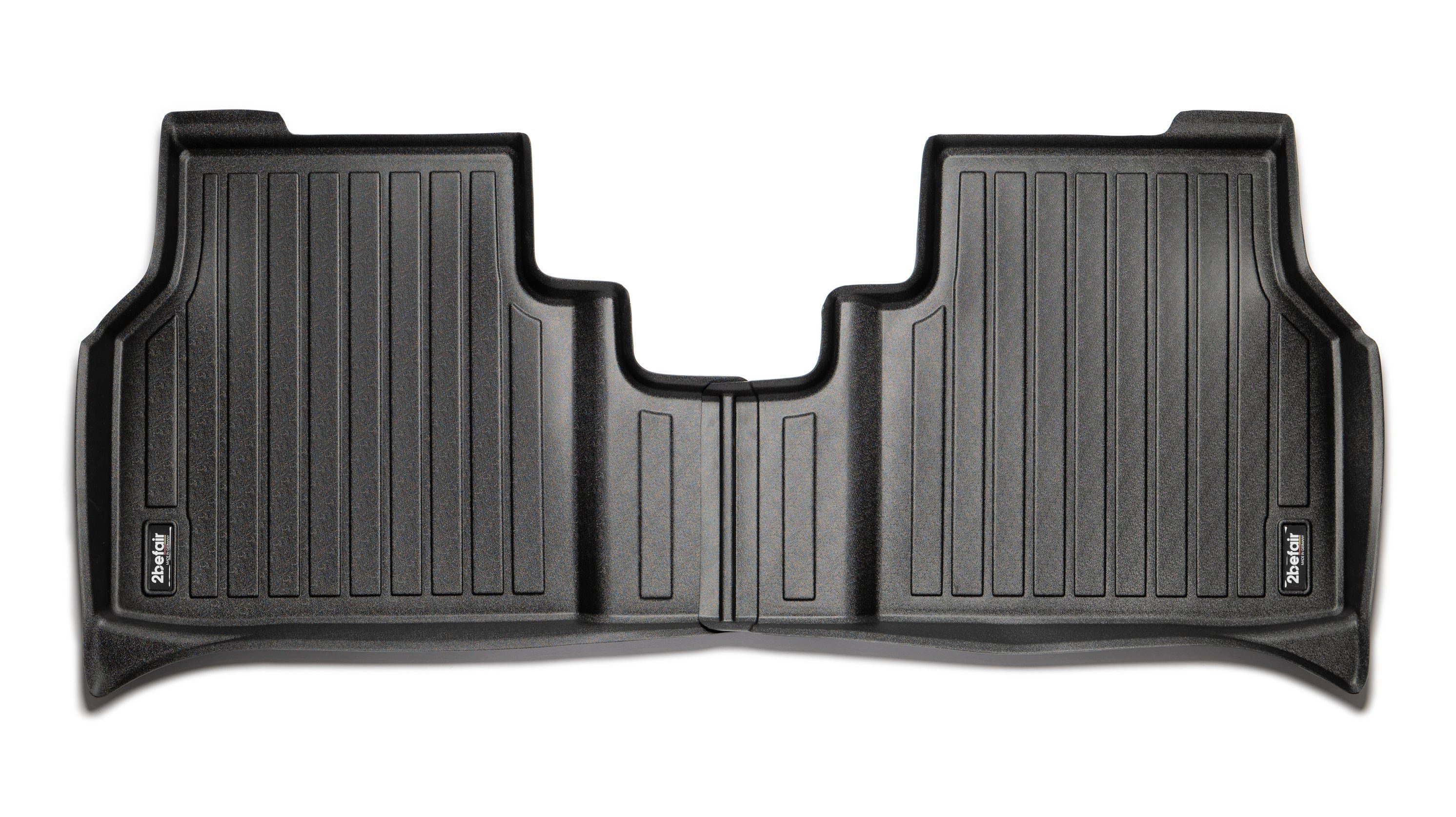 2befair Auto-Fußmatte Gummimatten Fußraum hinten für den Audi Q4 e-tron