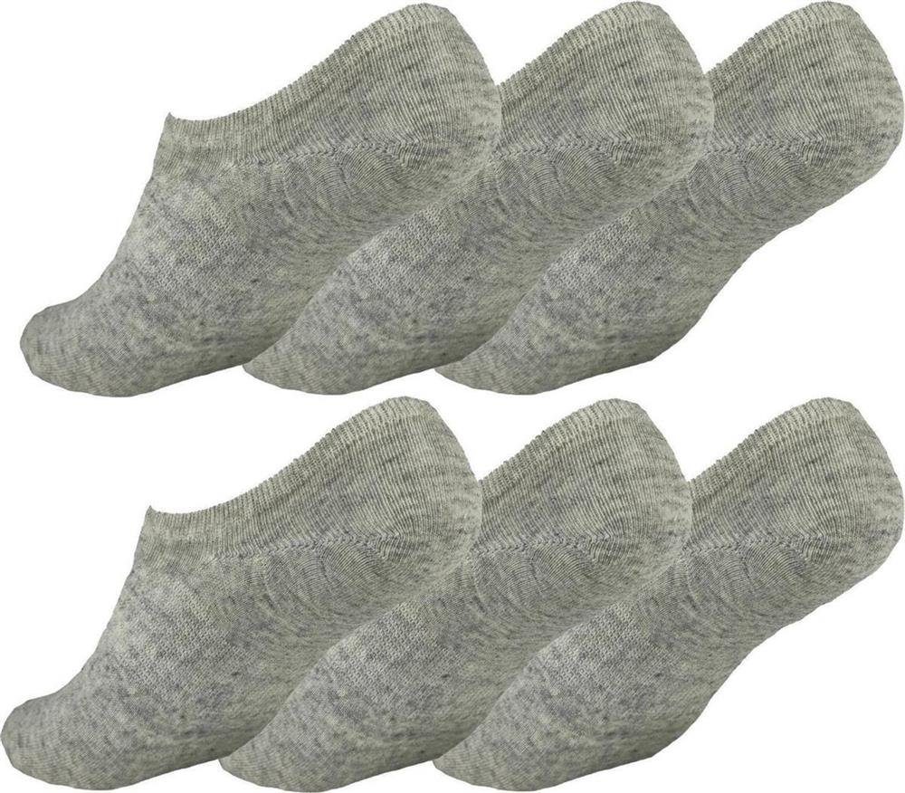 EloModa Füßlinge 6 Paar Damen Herren Füßlinge Sneaker Sport Socken, 35-38 39-42 43-46 (6-Paar)