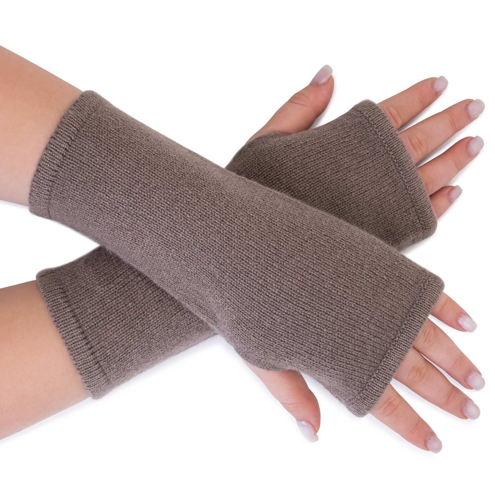 ALMHUBER Armstulpen Damen Armstulpen Handwärmer Pulswärmer Handschuhe Lammwolle Strick