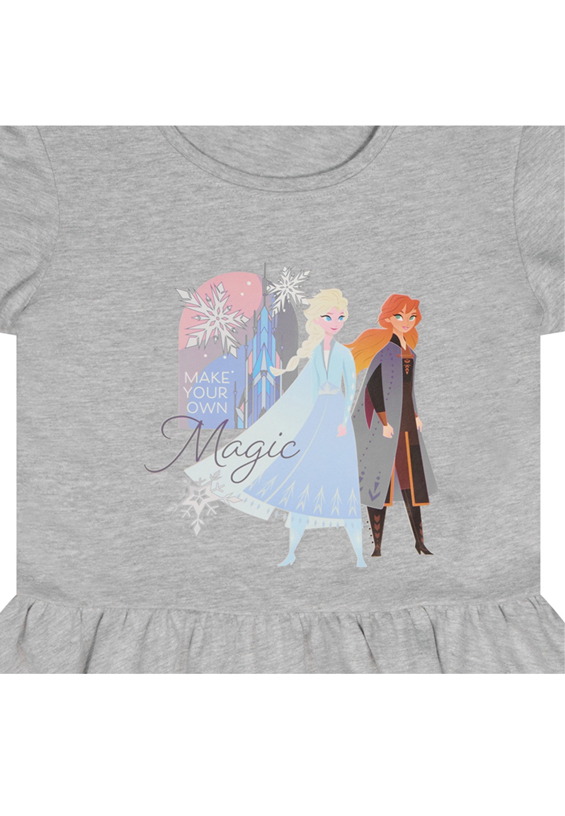 Disney Frozen A-Linien-Kleid Frozen - Die Eiskönigin Kleid Jerseykleid kurzarm Dress