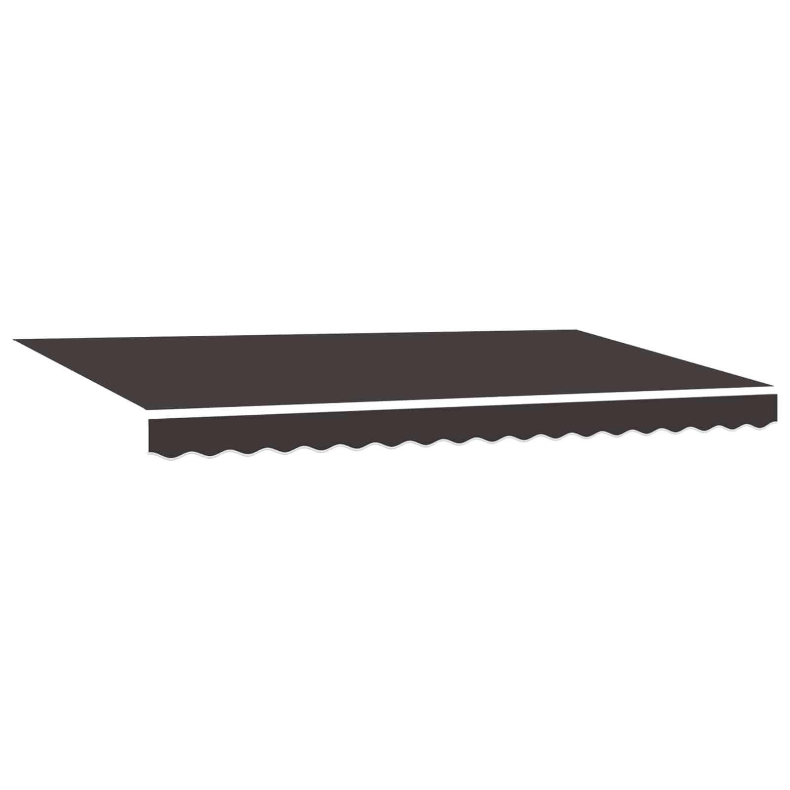 vidaXL Markise Ersatzbespannung für Markise 4x2 m Anthrazit Polyester (1-St)