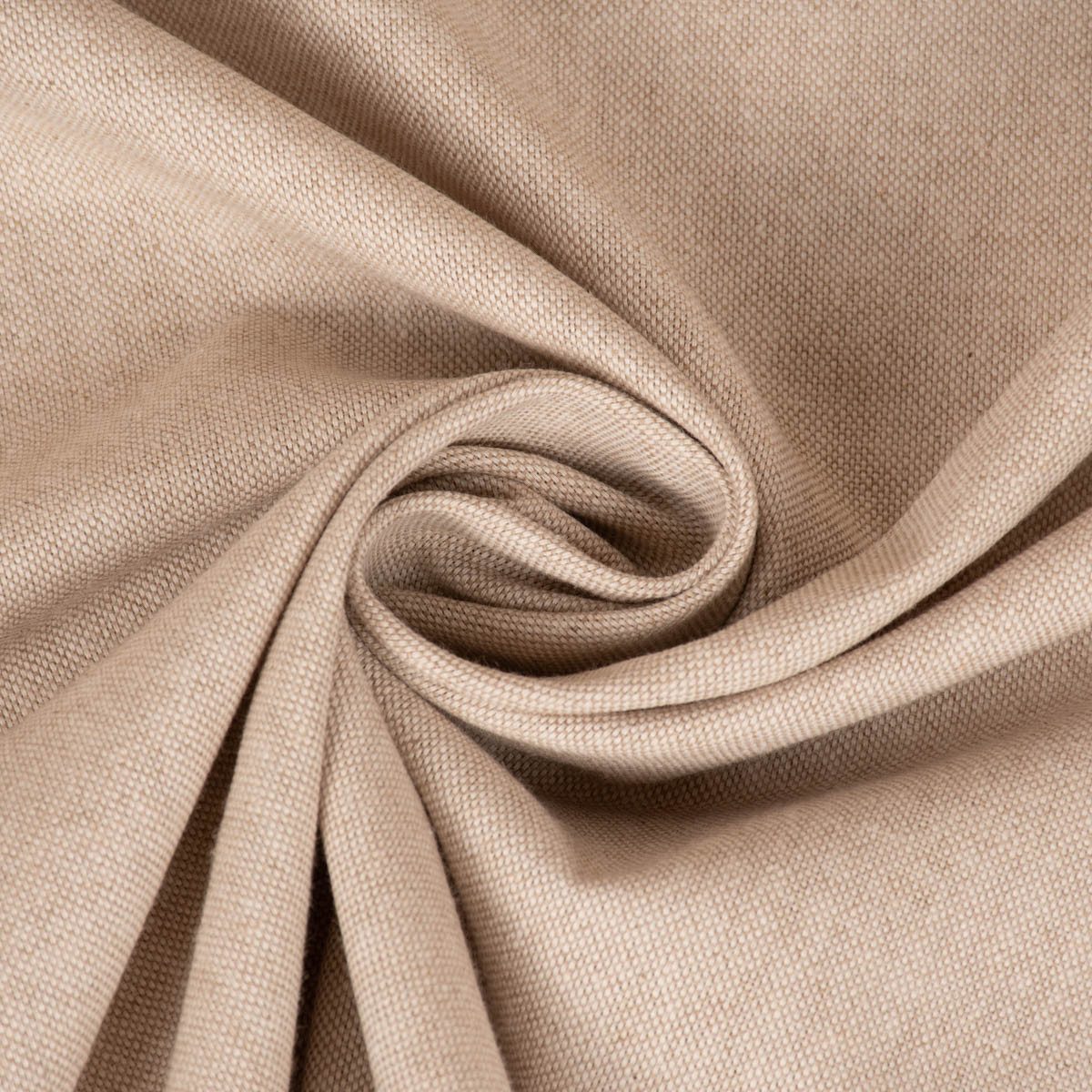 SCHÖNER LEBEN. Stoff Dekostoff Halbpanama Leinenlook Meterware natur uni 140cm, pflegeleicht