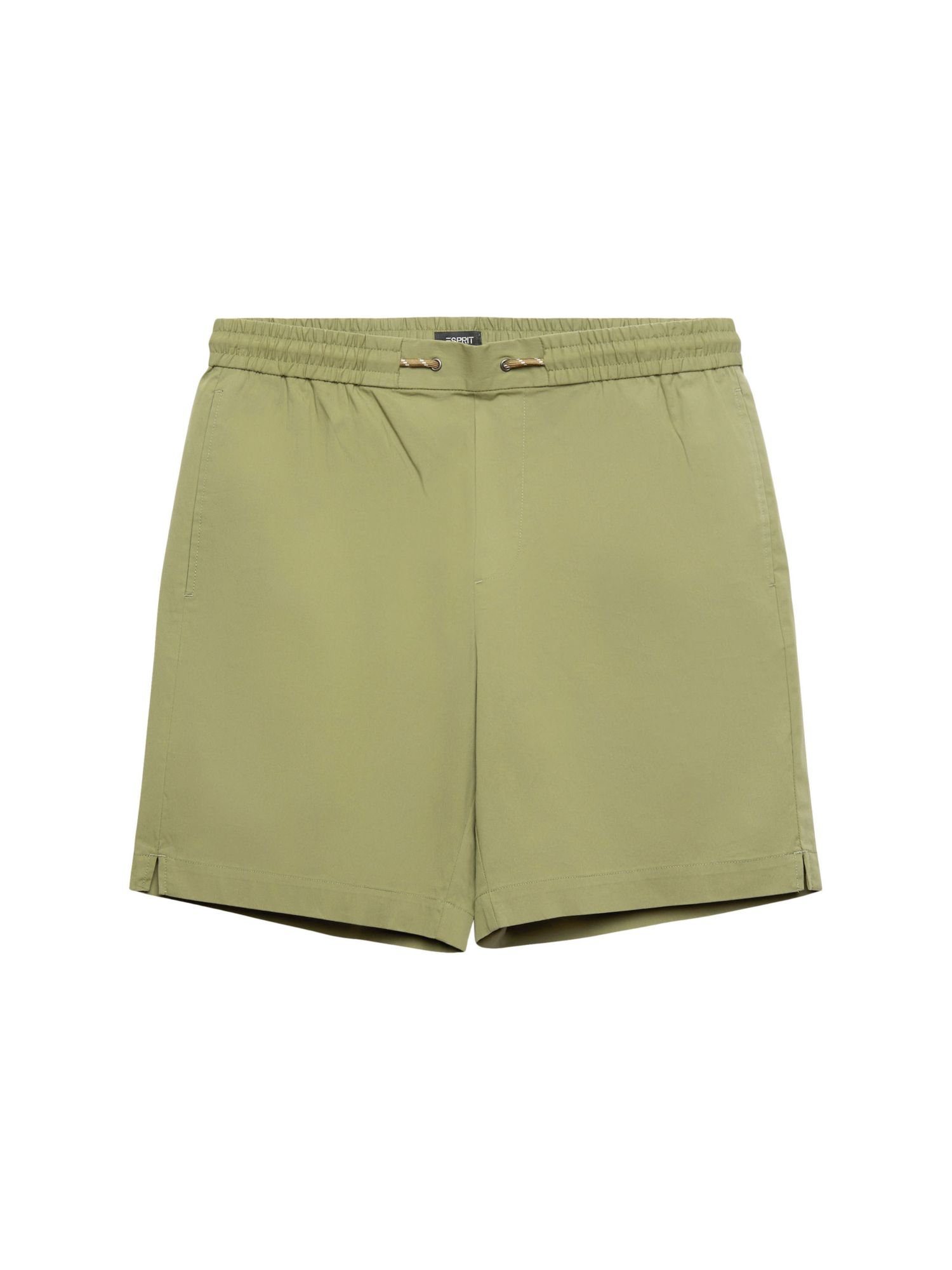 Esprit Collection Shorts Pull-on-Shorts aus Baumwoll-Popelin (1-tlg) LIGHT KHAKI