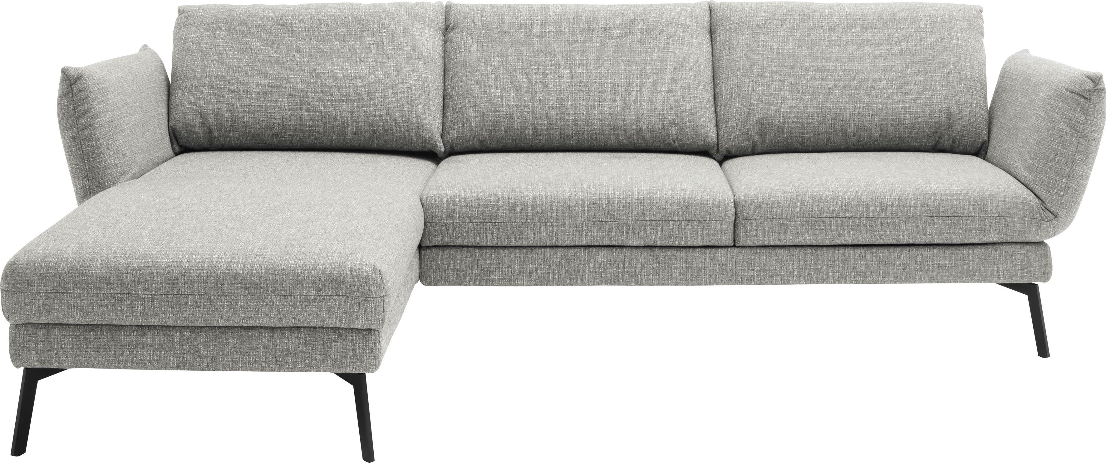 SCHÖNER WOHNEN-Kollektion Ecksofa Spin, Multifunktionssofa, bequem und hochwertig verarbeitet, L-Form, Drehsitz-Funktion, USB-Anschluss, Armlehnfunktion, Rückenverstellung