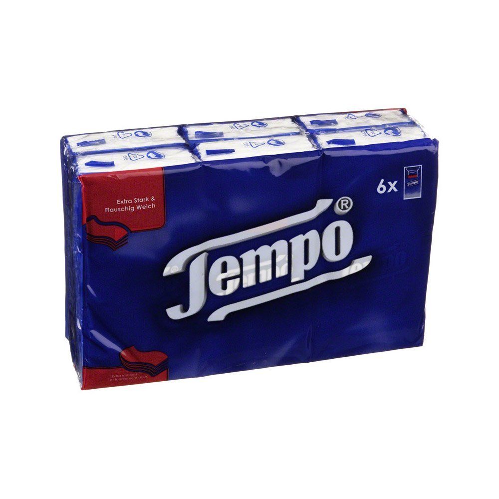 TEMPO Papiertaschentücher Taschentuch Klassik Taschentücher 6x10 Tücher (1-St)