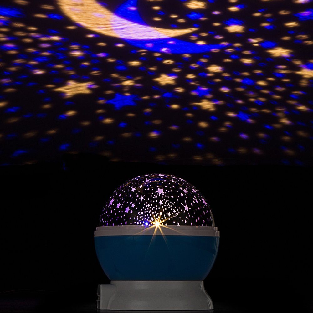 Etoile Projector, 360 ° Rotation Nachtlicht Sternenhimmel mit USB -Kabel, 6  Projektionsfilme 3 Helligkeitseinstellungen, ideal für