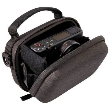 Hama Kameratasche Hardcase Ambato 80R Kamera-Tasche Schwarz, Schutz-Hülle Cover Foto-Etui Camera-Bag Gürtelschlaufe Digital-Kamera