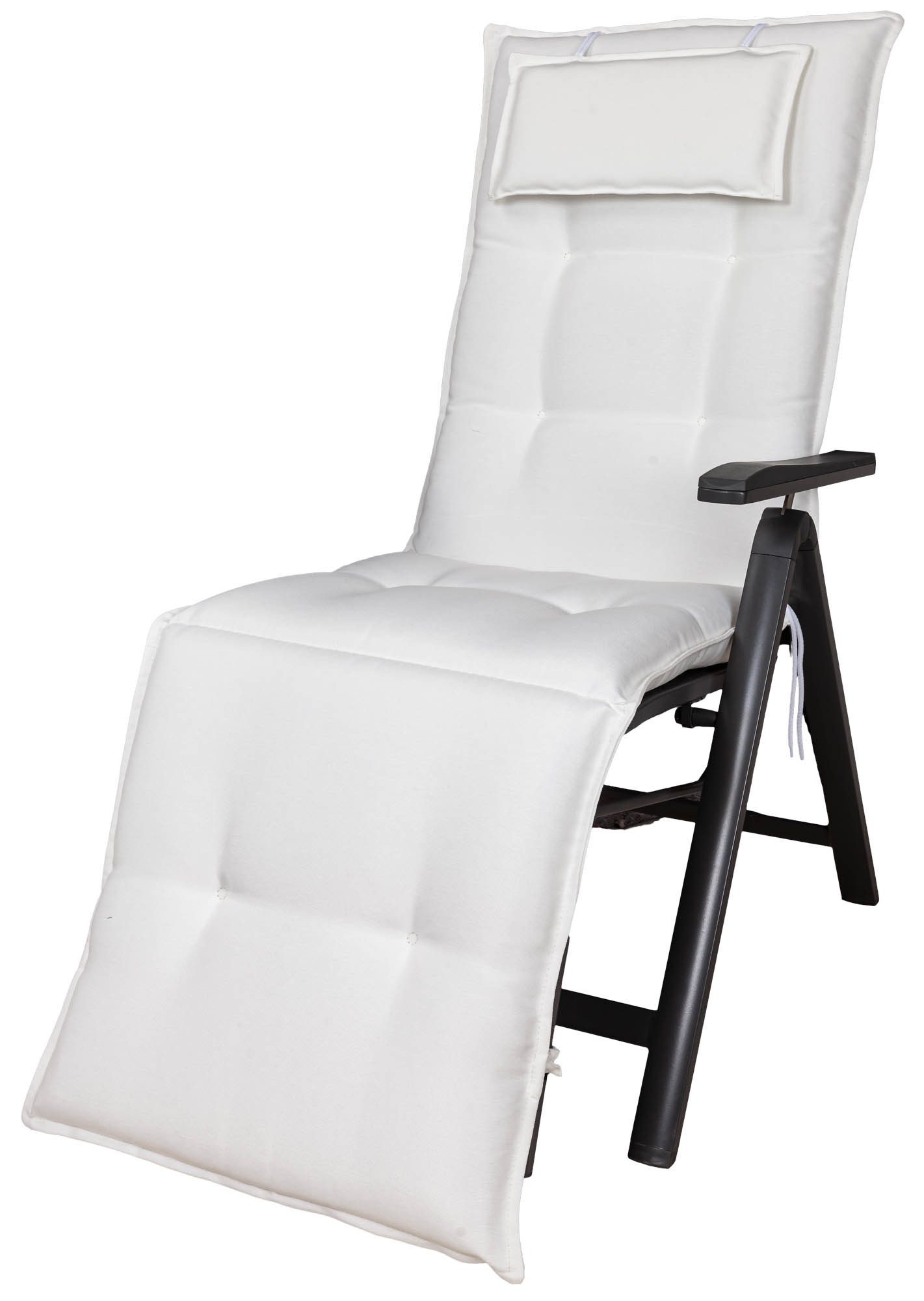 KETTtex Sesselauflage Relaxliege Marbella 2320 weiß 170x50x7,5 cm KETTtex