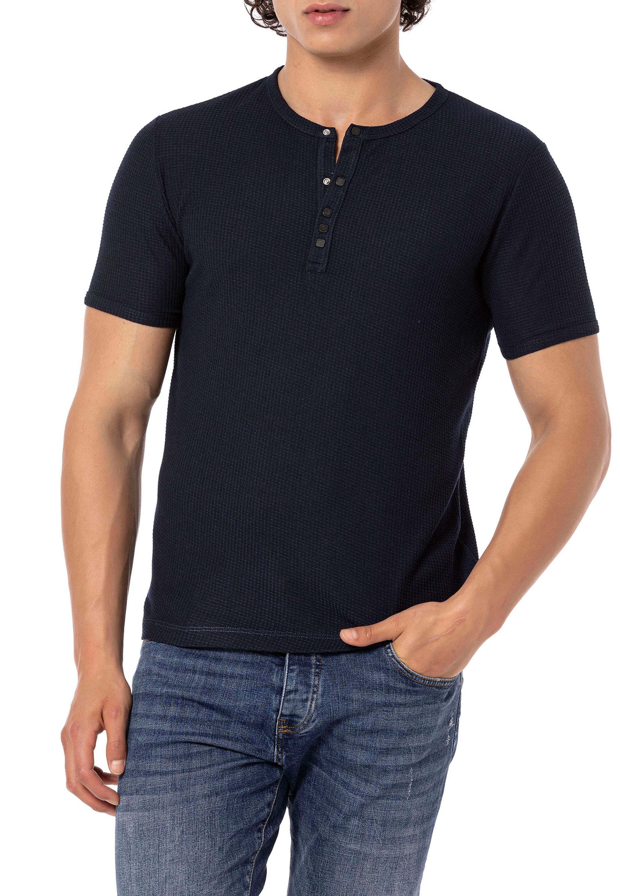 RedBridge T-Shirt mit Henley-Ausschnitt Kurzarmshirt mit günstig online kaufen