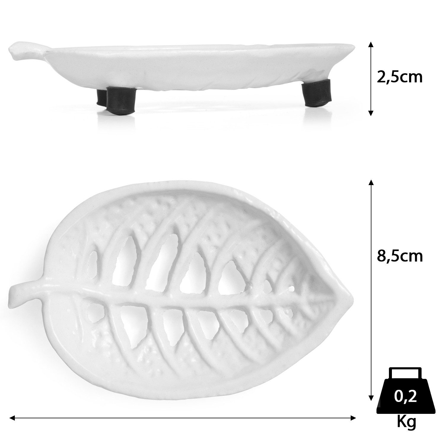 Moritz Seifenschale Seifenschale Blattform, Seifenigel, Seifenhalter Seifenablage Schale Seifenigel Seifenbox Abtropfschale
