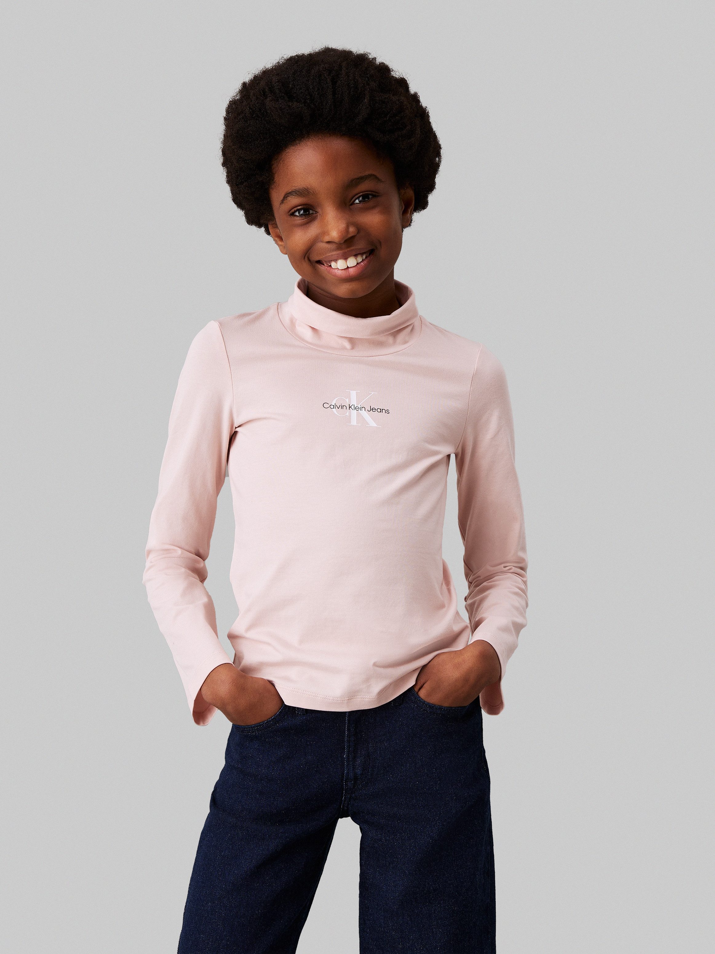 Calvin Klein Jeans Rollkragenshirt Monologo Ls günstig online kaufen