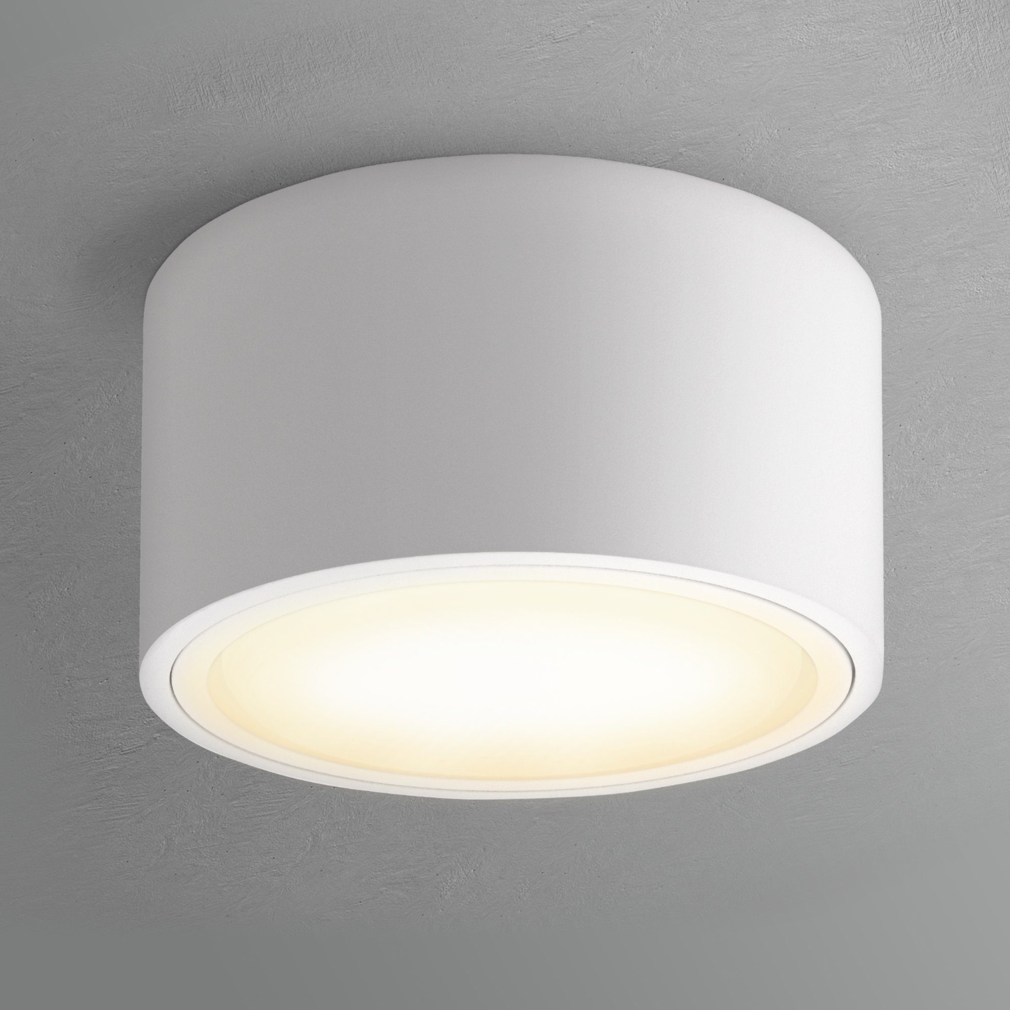 SSC-LUXon Aufbauleuchte CELI-X Aufbauleuchte flach mit dimmbar GX53 weiss Warmweiß LED rund 6,5W