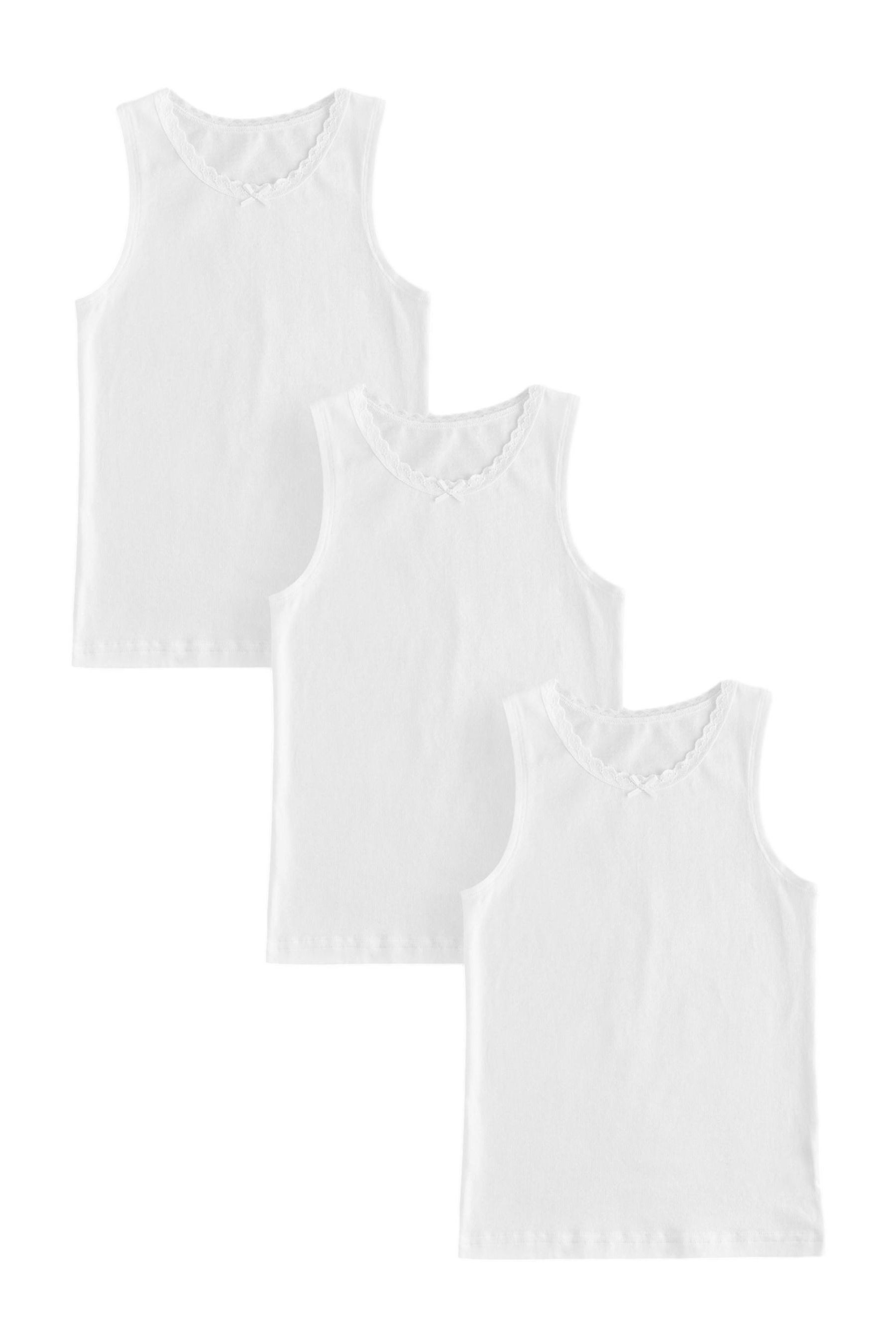 Trägertop Trägertops mit Spitzenbesatz, 3er-Pack