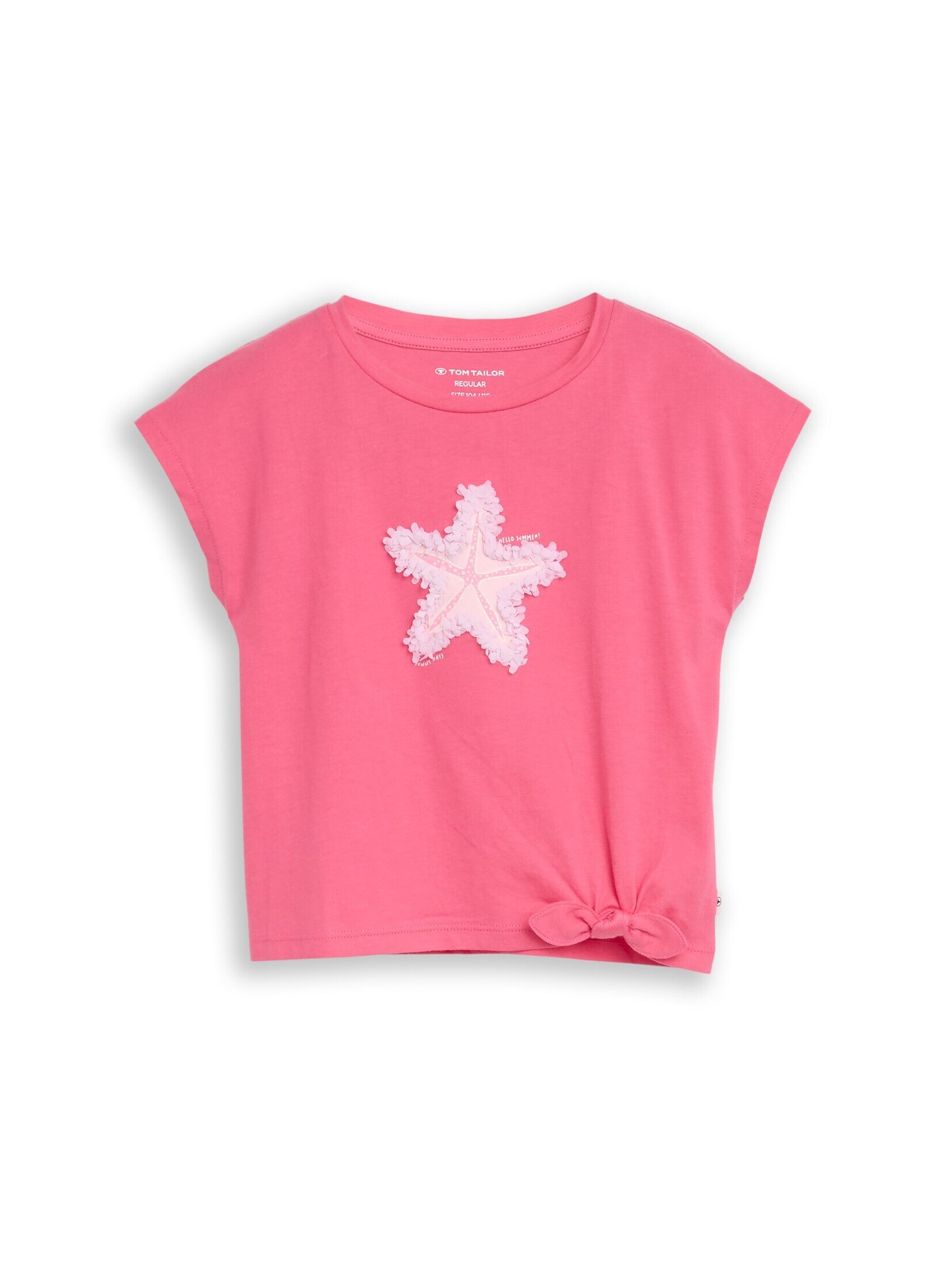 TOM TAILOR T-Shirt T-Shirt T-Shirt mit Knoten-Detail
