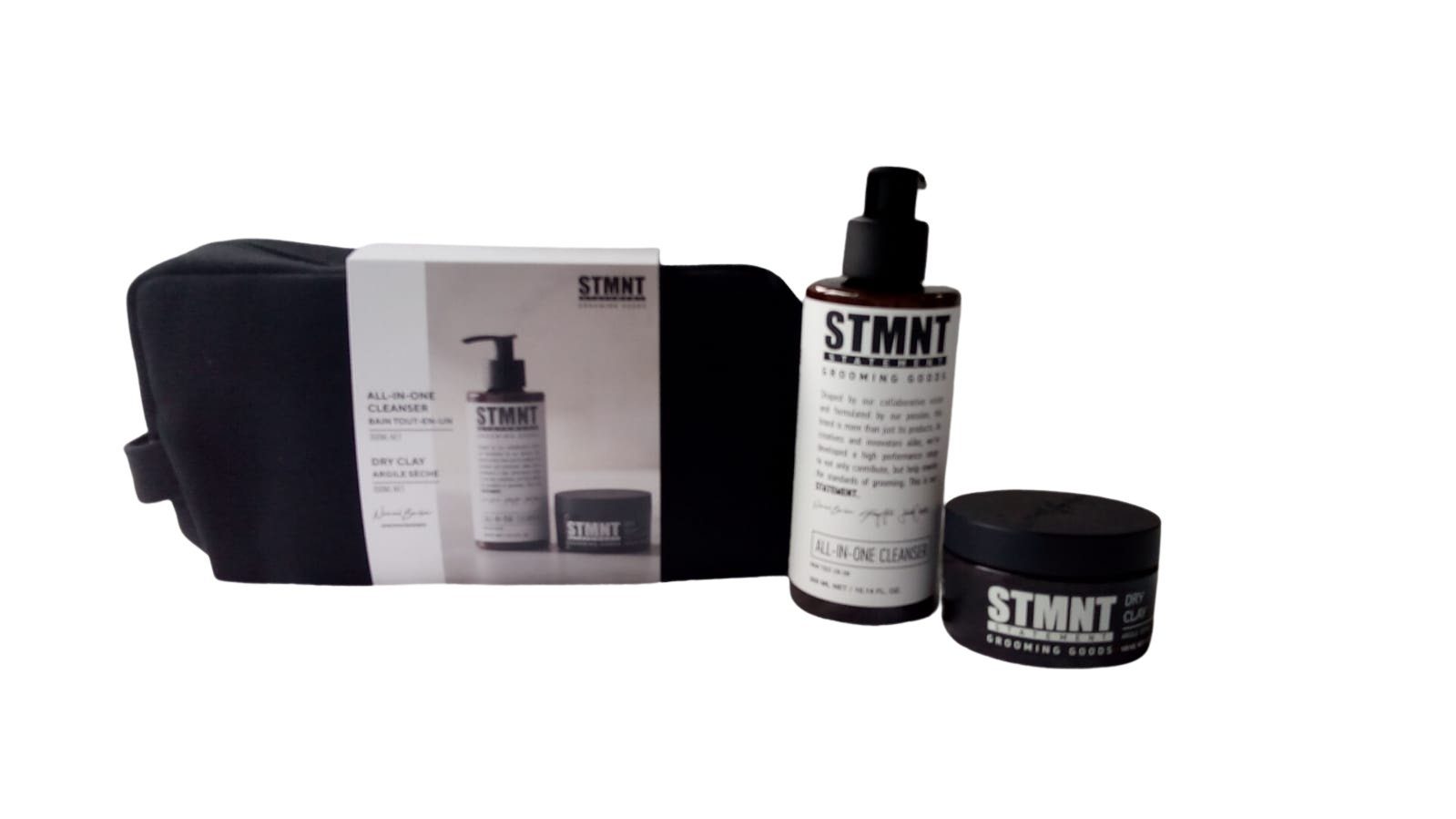 Schwarzkopf Haarpflege-Set STMNT Nomad Geschenkset, Set, 2-tlg., All-In-One Cleanser 300 ml + Dry Clay 100 ml, für Haare und Körper