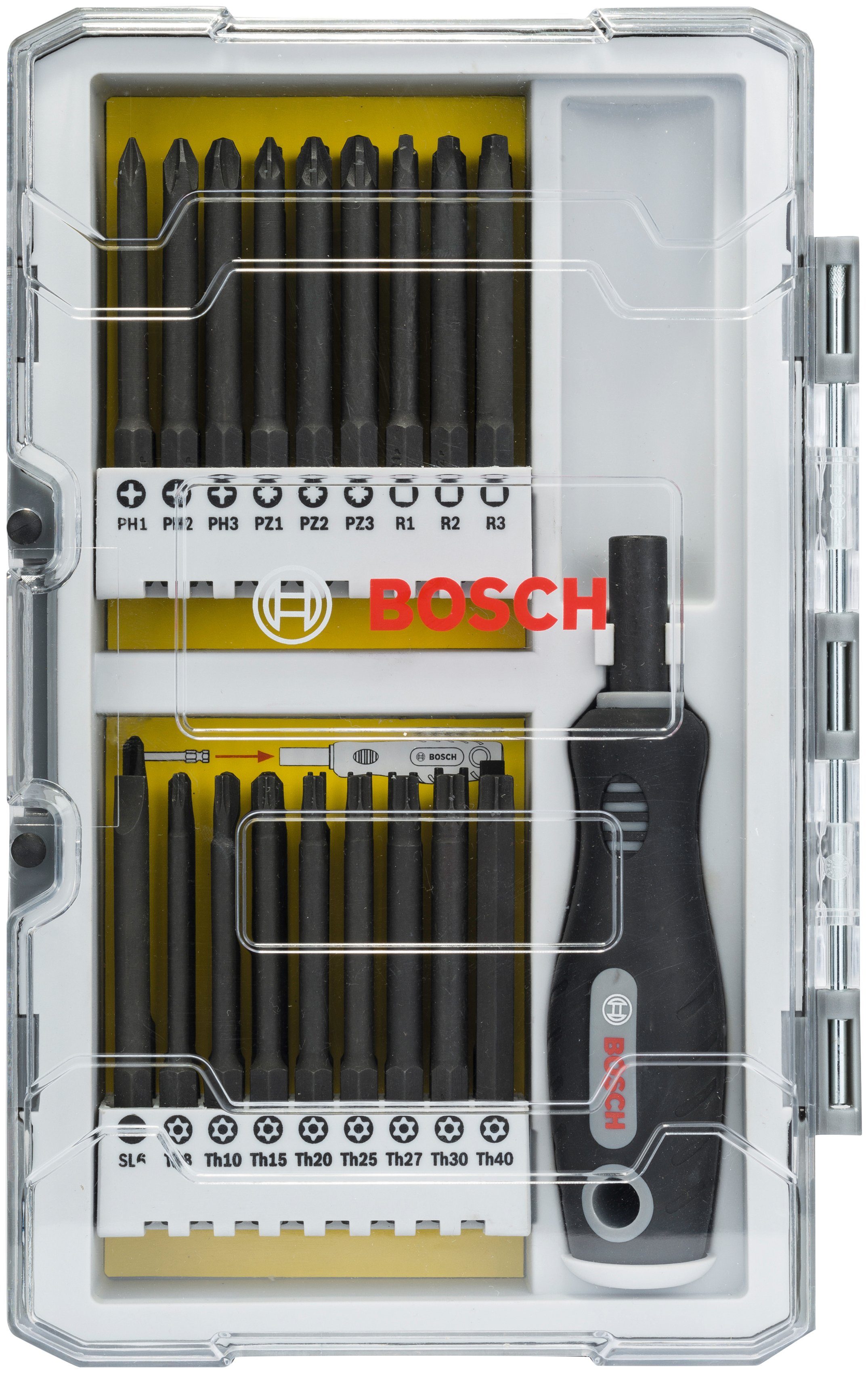 37-St., Professional mit Bosch Bit-Set, Bithalter