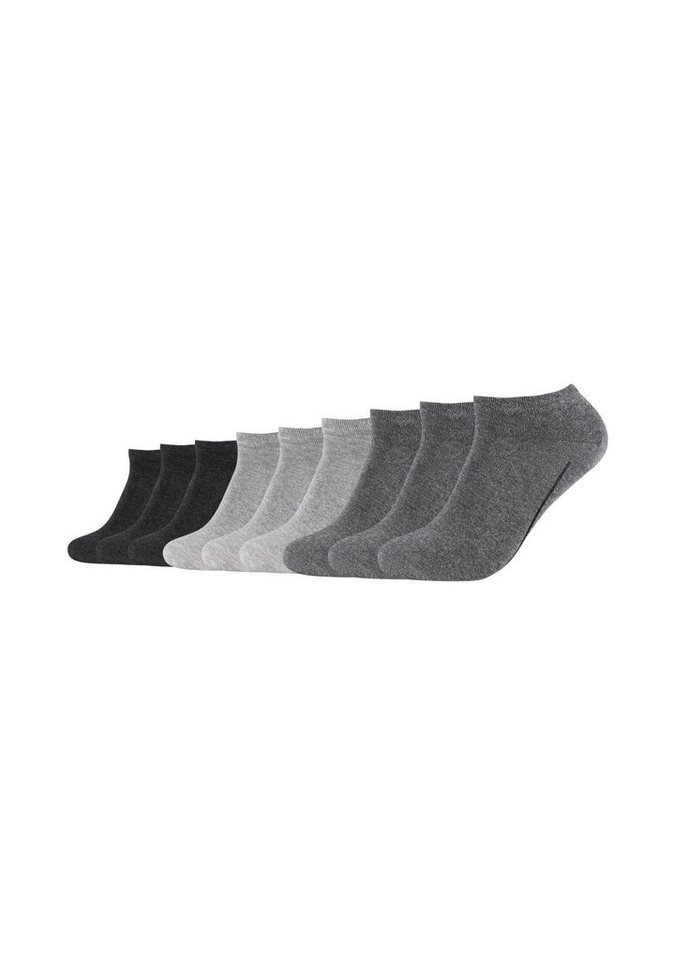 Camano Sneakersocken Sneakersocken 9er Pack, Atmungsaktiv und rutschfest  aus Elasthan und Baumwolle