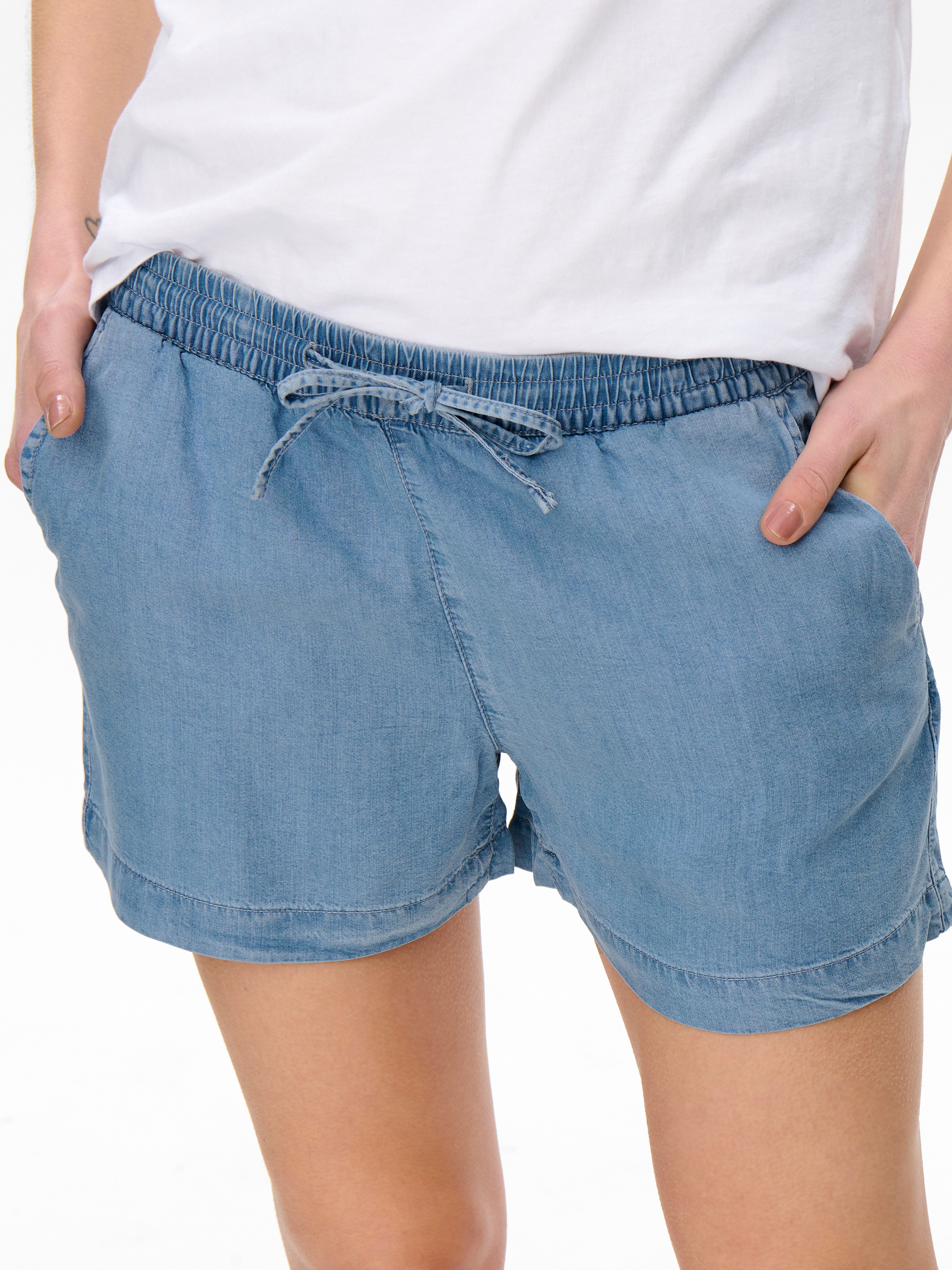 ONLY Shorts ONLPEMA – Shorts mit elastischem Bund für lässigen Jeanslook Ly günstig online kaufen