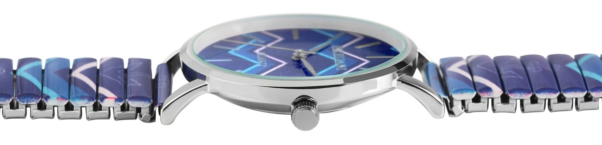 EXCELLANC Quarzuhr 1700060 Edelstahlzugband, D 36 mm. mit Muster günstig online kaufen