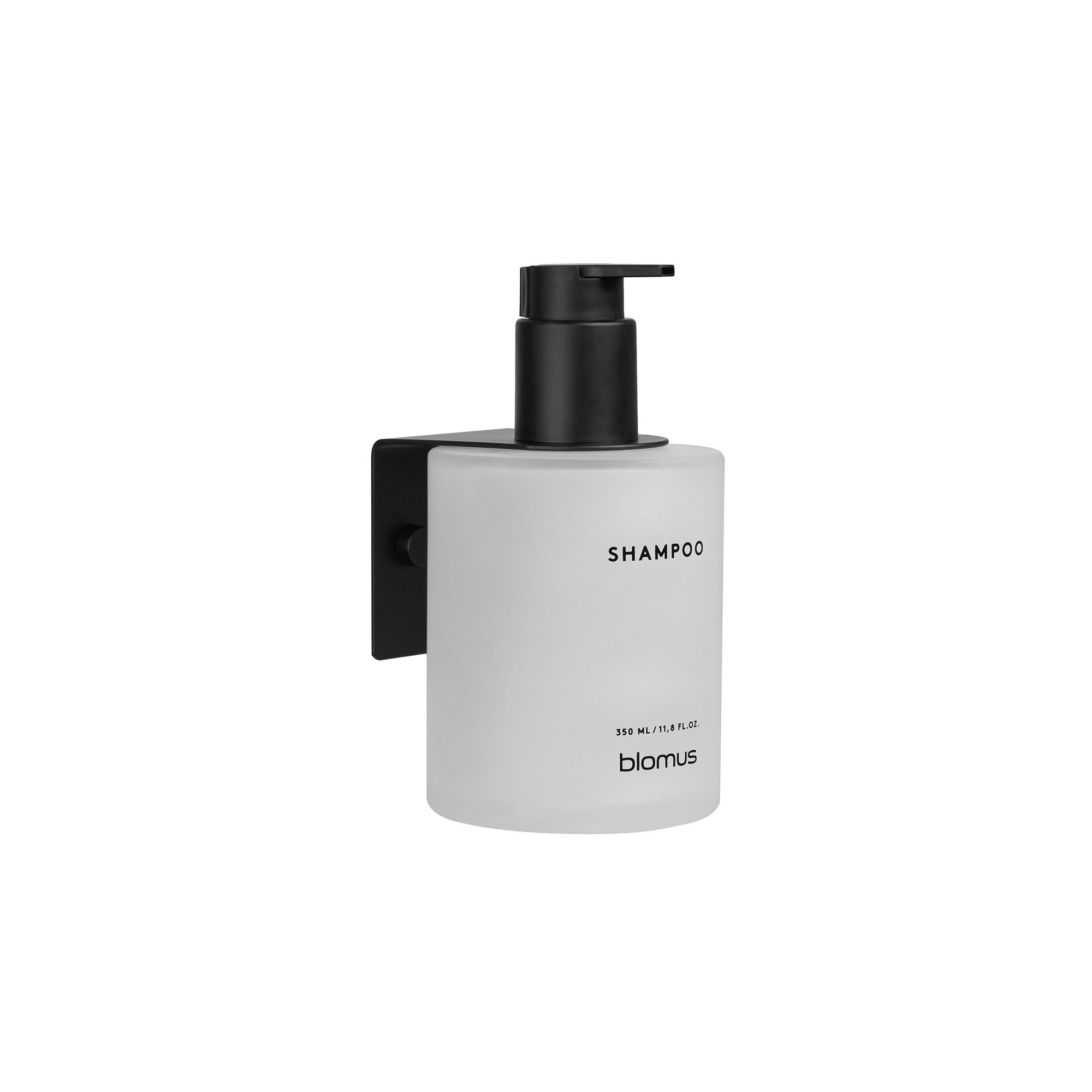 blomus Seifenspender Glasflasche Shampoo -KIREI- Duschgelflasche: Organzier aus Glas, (Glasflasche), Stilvolle Glasflasche, Nachhaltig, inkl. Wandhalterung, Organizer