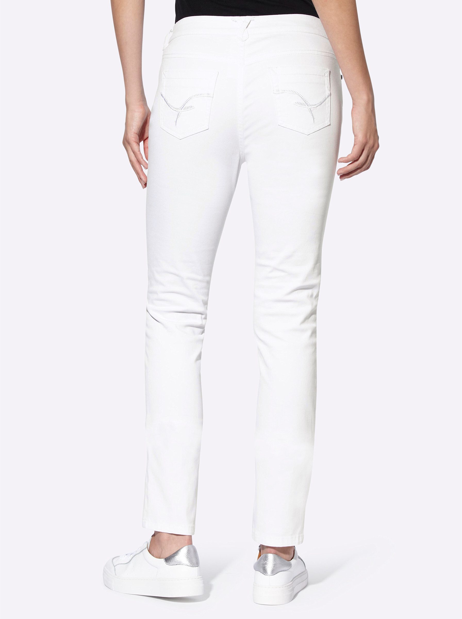 heine Bequeme Jeans Bauchweg-Jeans leicht vertieft – Bild 3 von 5