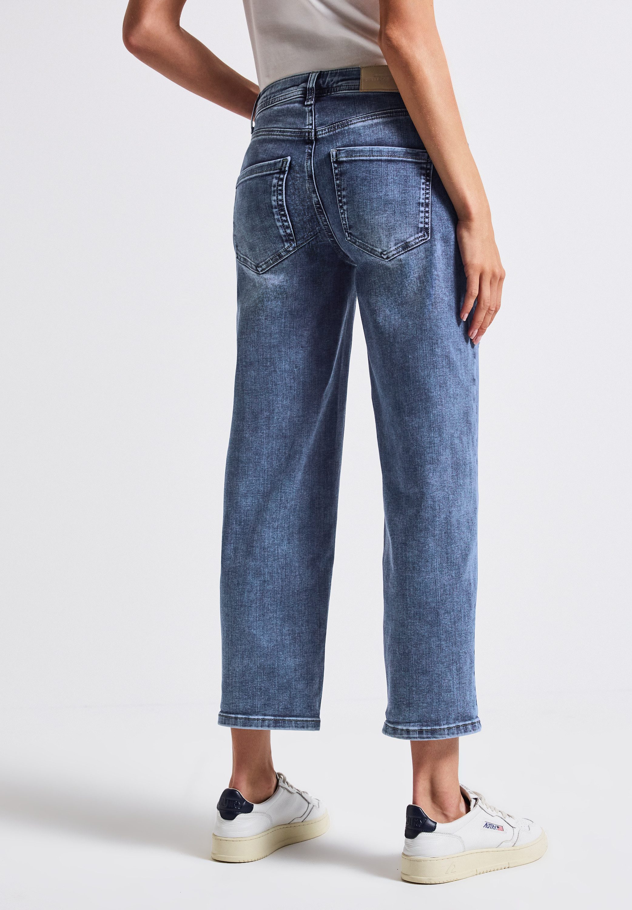 STREET ONE Straight-Jeans Style Straight Leg Destroyed Jeans günstig online kaufen