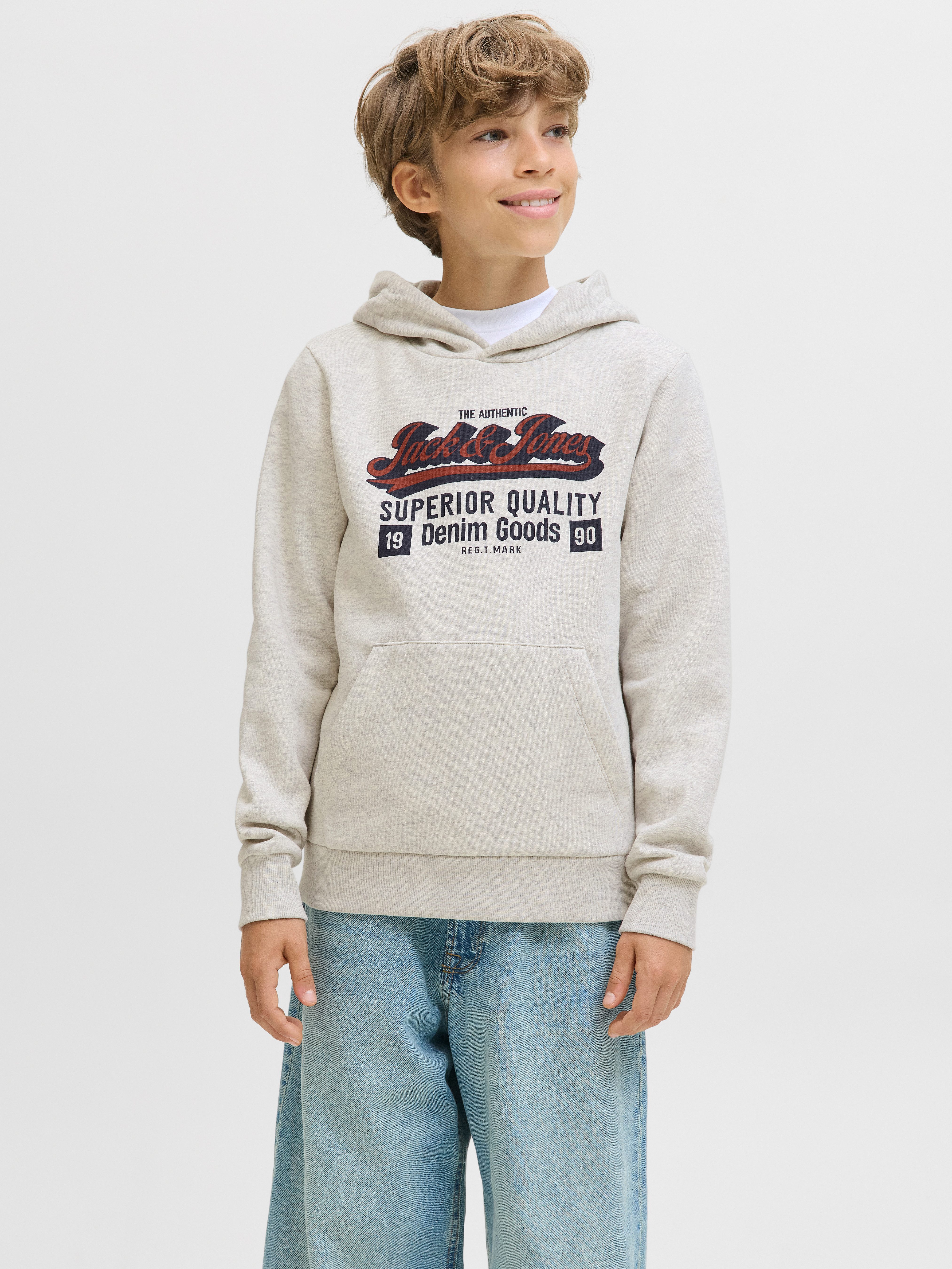 Jack & Jones Junior Kapuzensweatshirt JJELOGO SWEAT HOOD 2 COL AW25 NOOS JNR