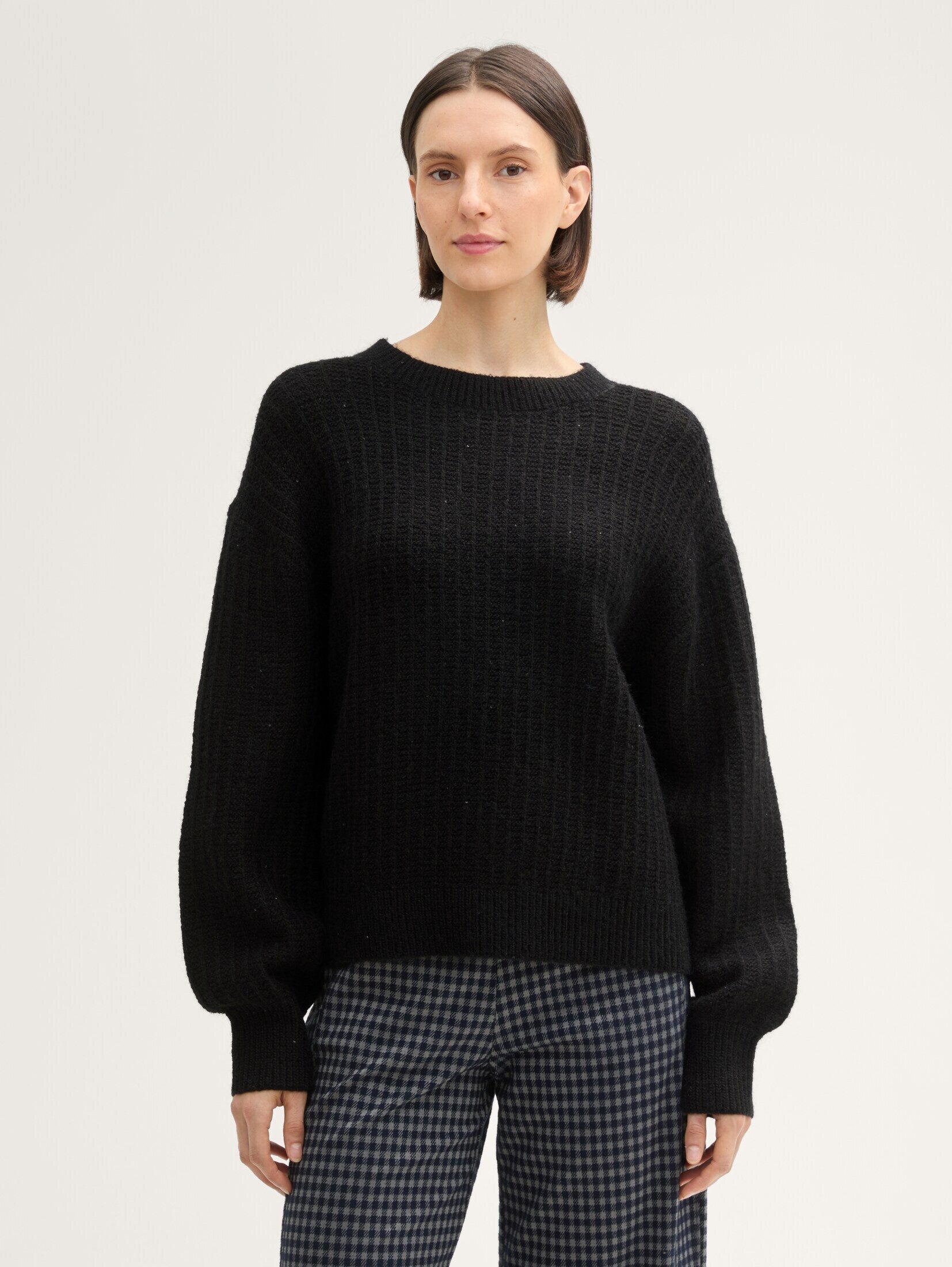 Strickpullover Strickpullover mit Pailletten