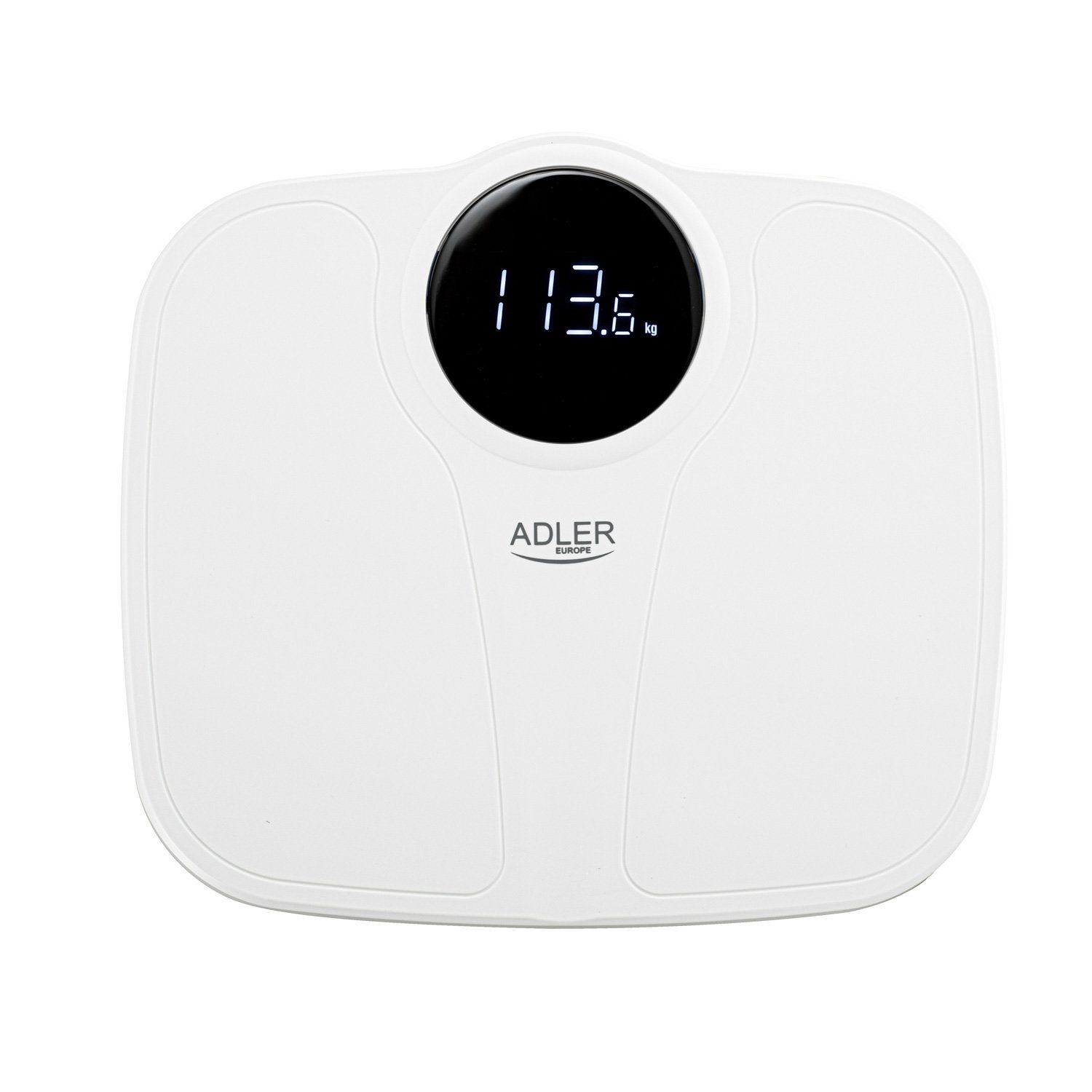 Adler Personenwaage AD 8172w Personenwaage Körperwaage bis 180 kg LED Display digital weiß