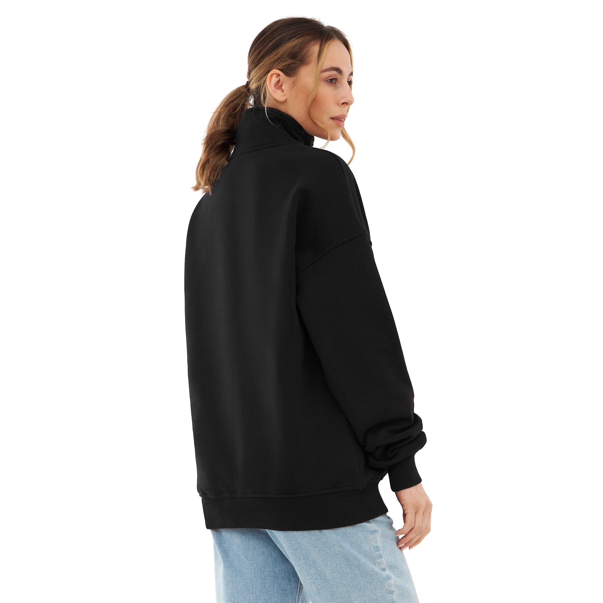 Johnny Urban Sweater Cooper Oversize Troyer (1-tlg) Half Zip Sweater mit Tasche, weich und knitterfrei