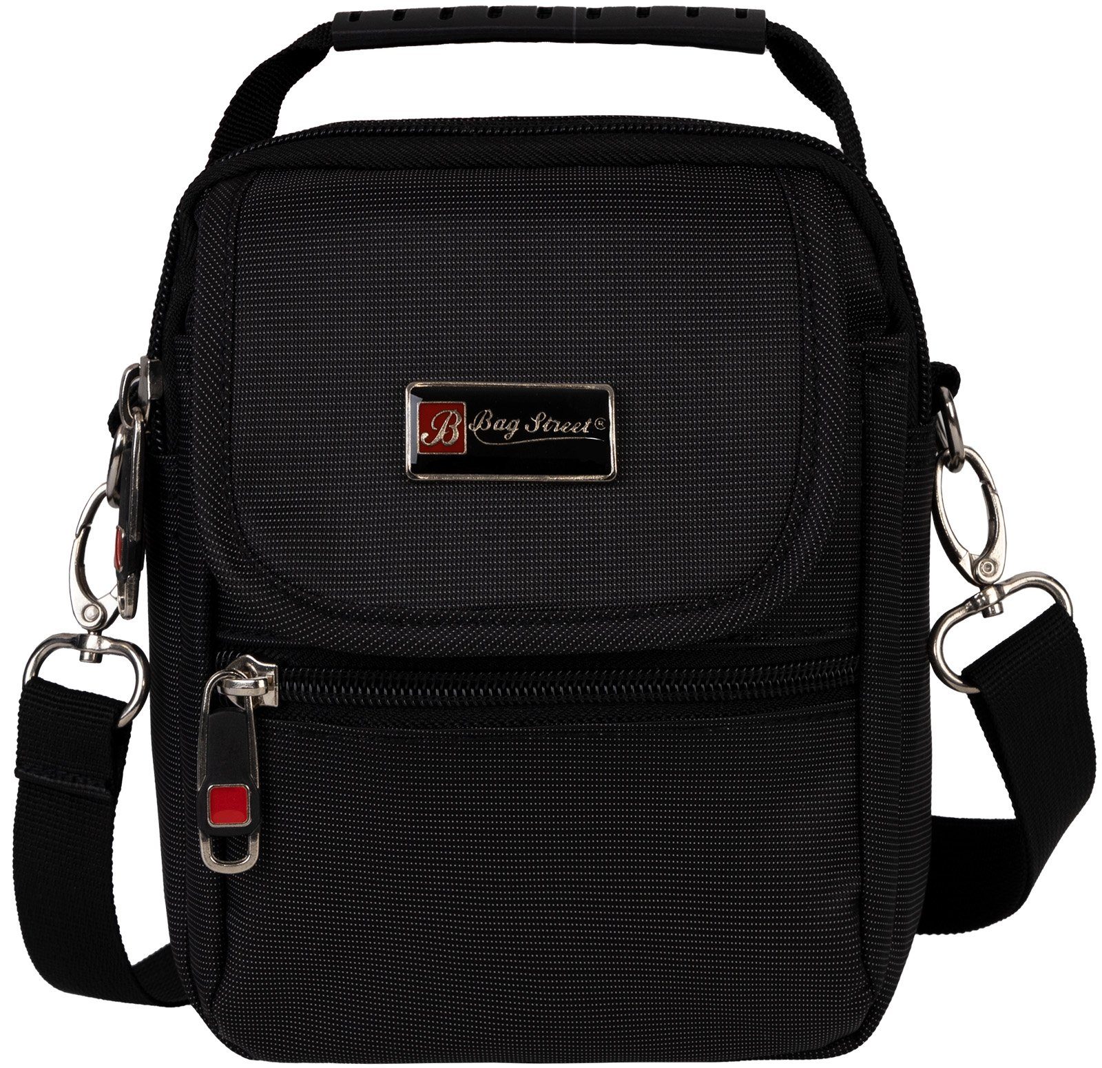 BAG STREET Umhängetasche Bag Street Kleine Herrentasche Gürteltasche Schultertasche Schwarz