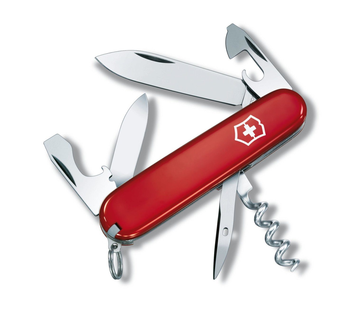 Victorinox Taschenmesser Tourist Offiziersmesser 0.3603 Taschenmesser 12 Funktionen rot | Taschenmesser