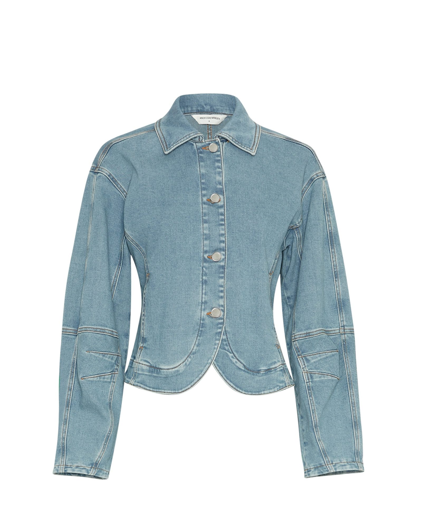 Moss Copenhagen Blusenblazer MSCHKabana Tua Denim Jacket Light Blue Wash