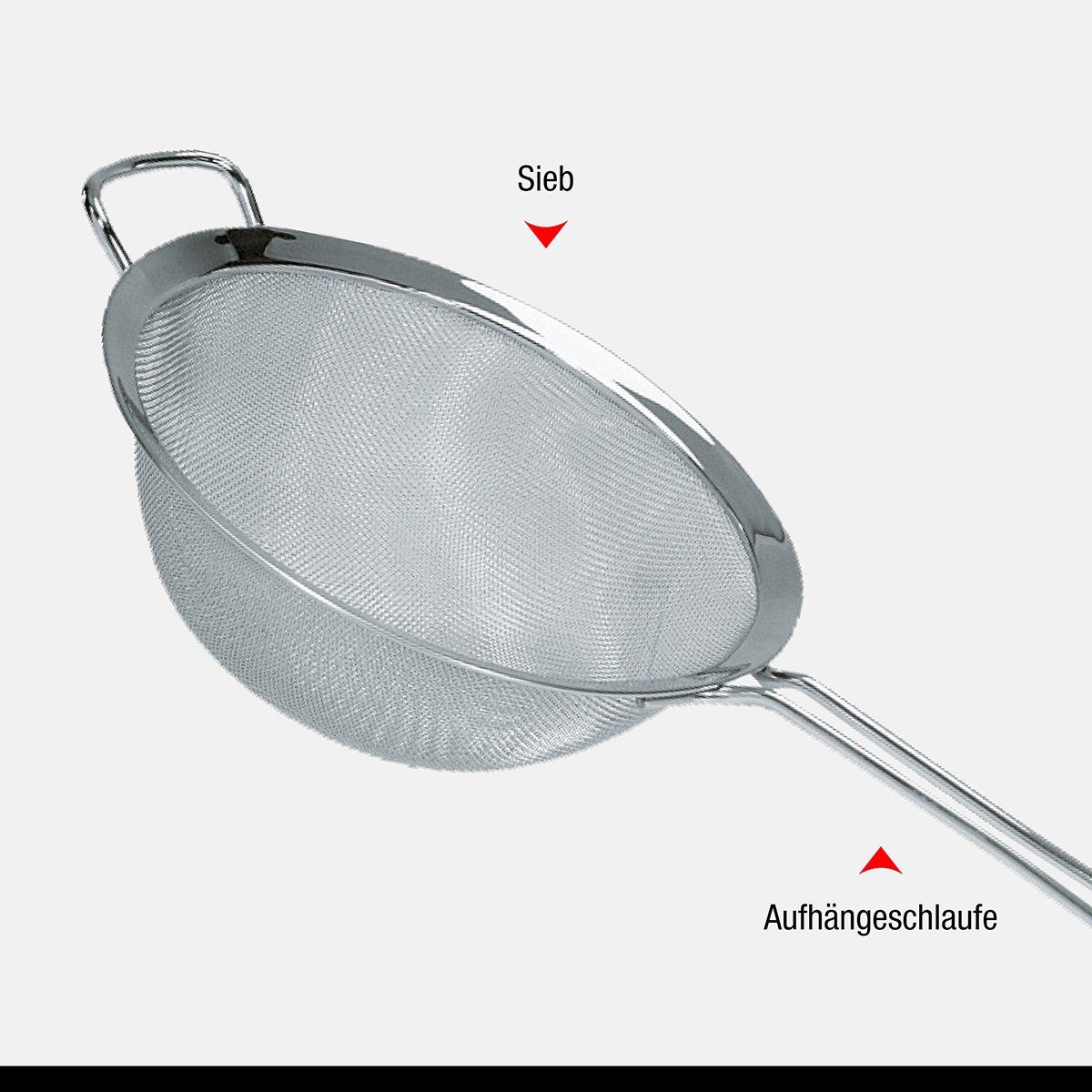 GEFU Küchensieb Abtropfsieb PASSO 23 Cm Küchensieb Edelstahl Sieb